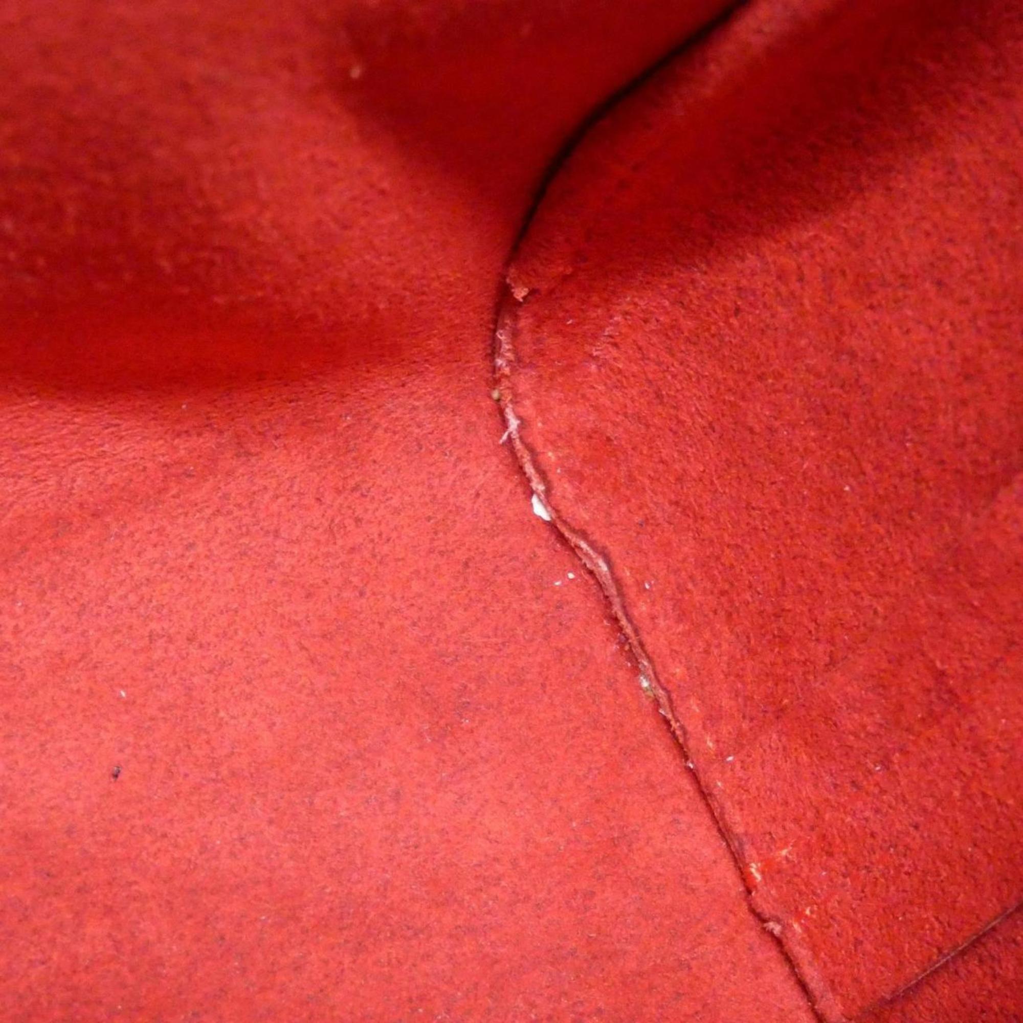Louis Vuitton Red Color Leather Shoulder Bag (Pre-Owned)