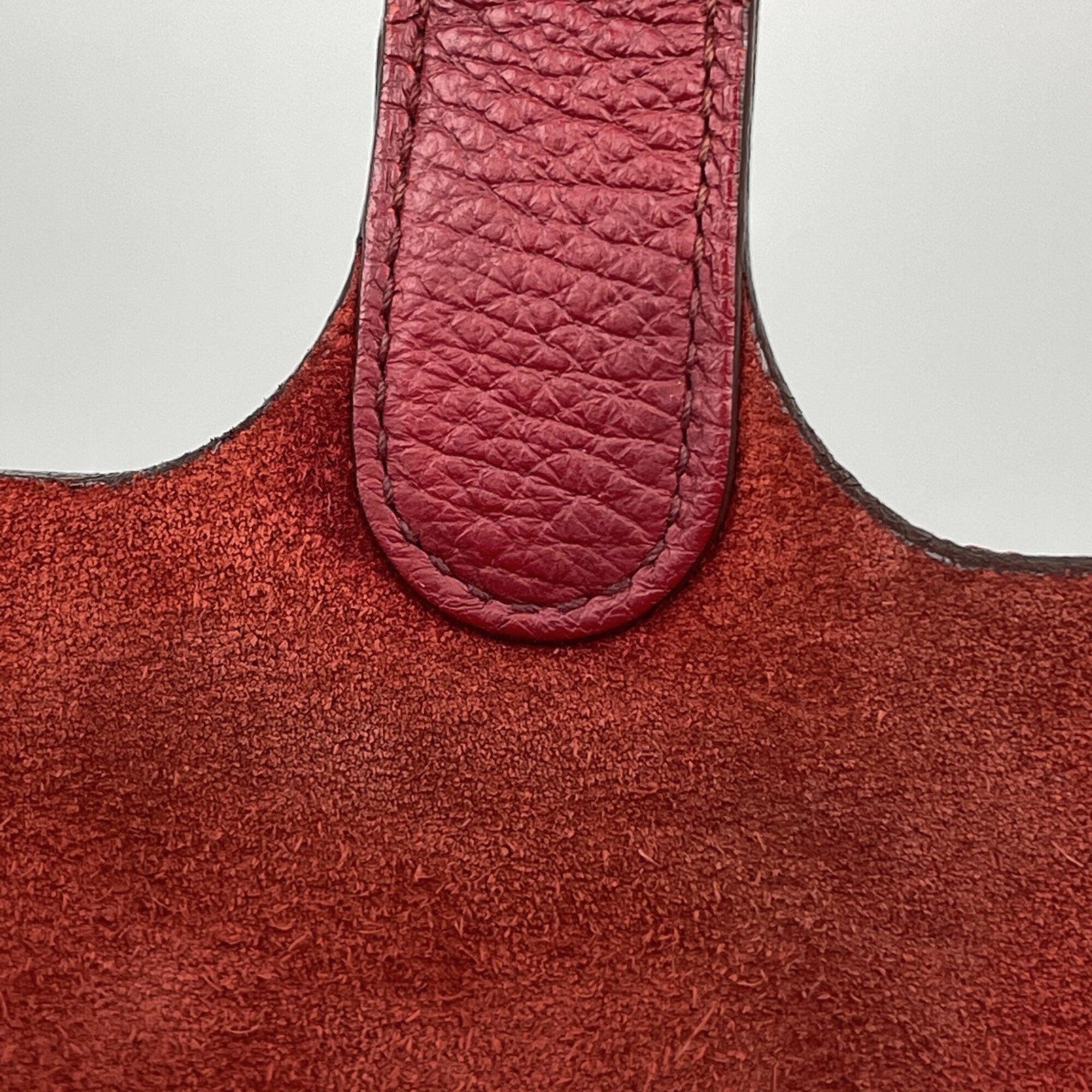 Hermes Rouge Garance Togo Leather Handbag (Pre-Owned)