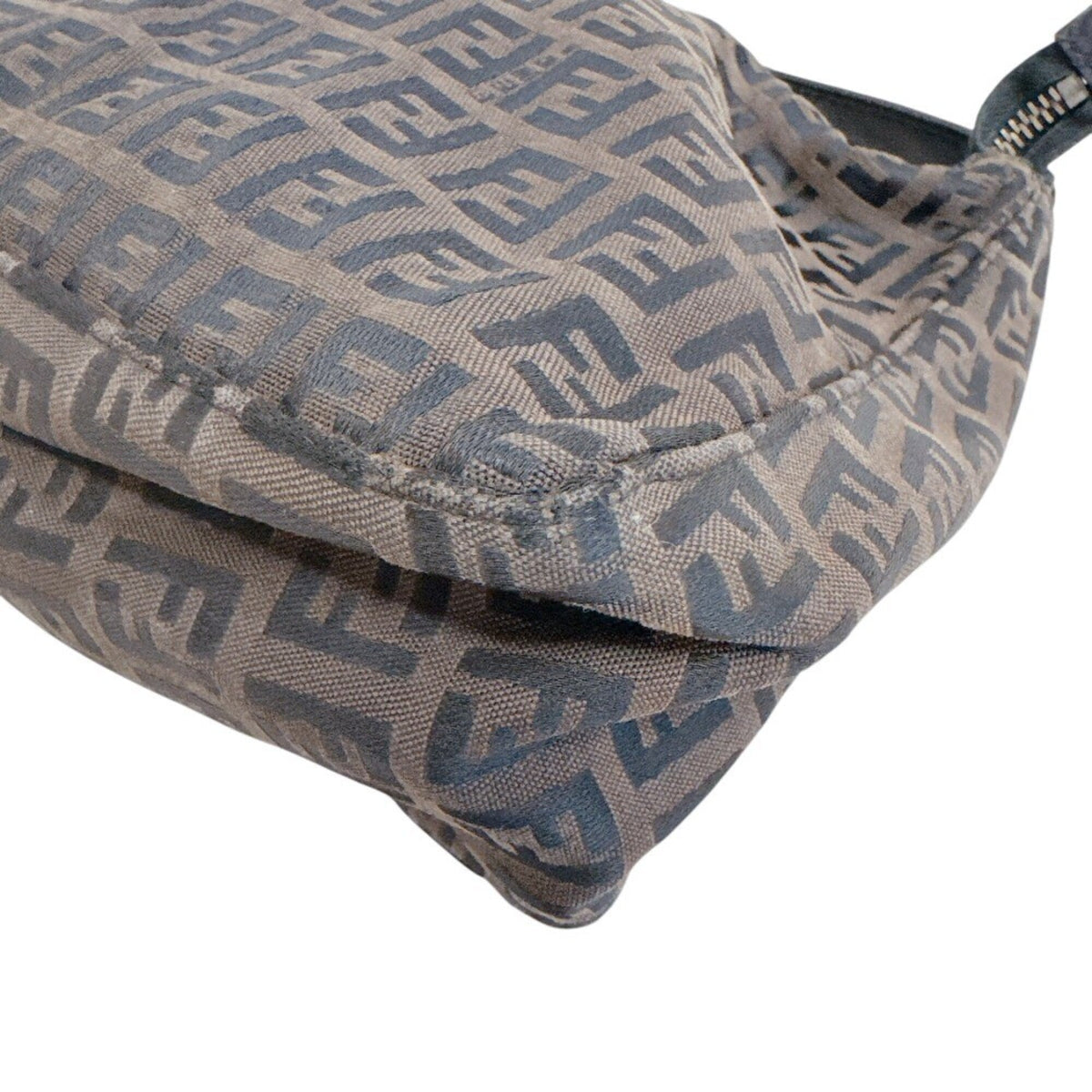 Fendi Black Brown Zucchino Handbag Pouch (Pre-Owned)