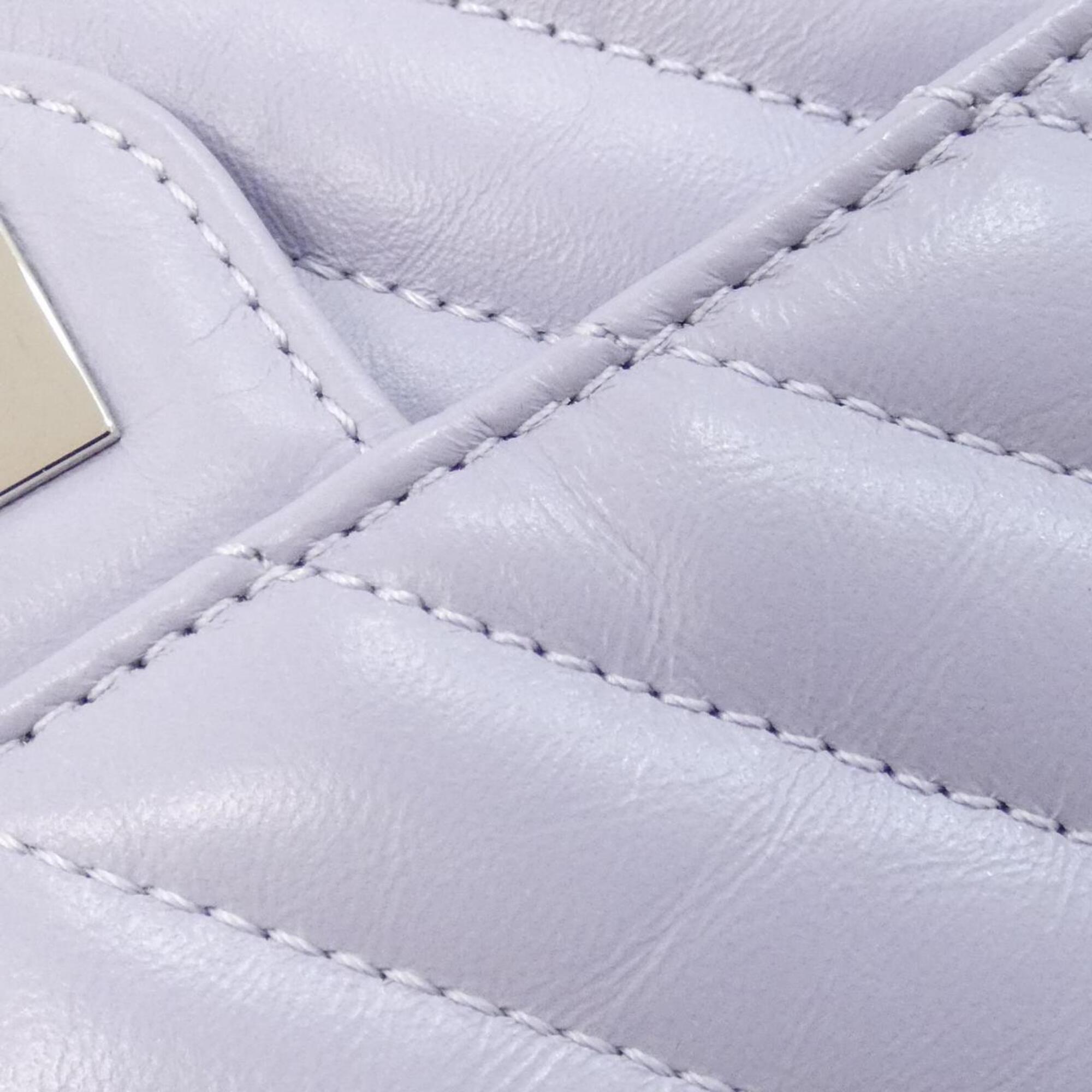 Chanel Light Purple Leather Shoulder Bag (Pre-Owned)