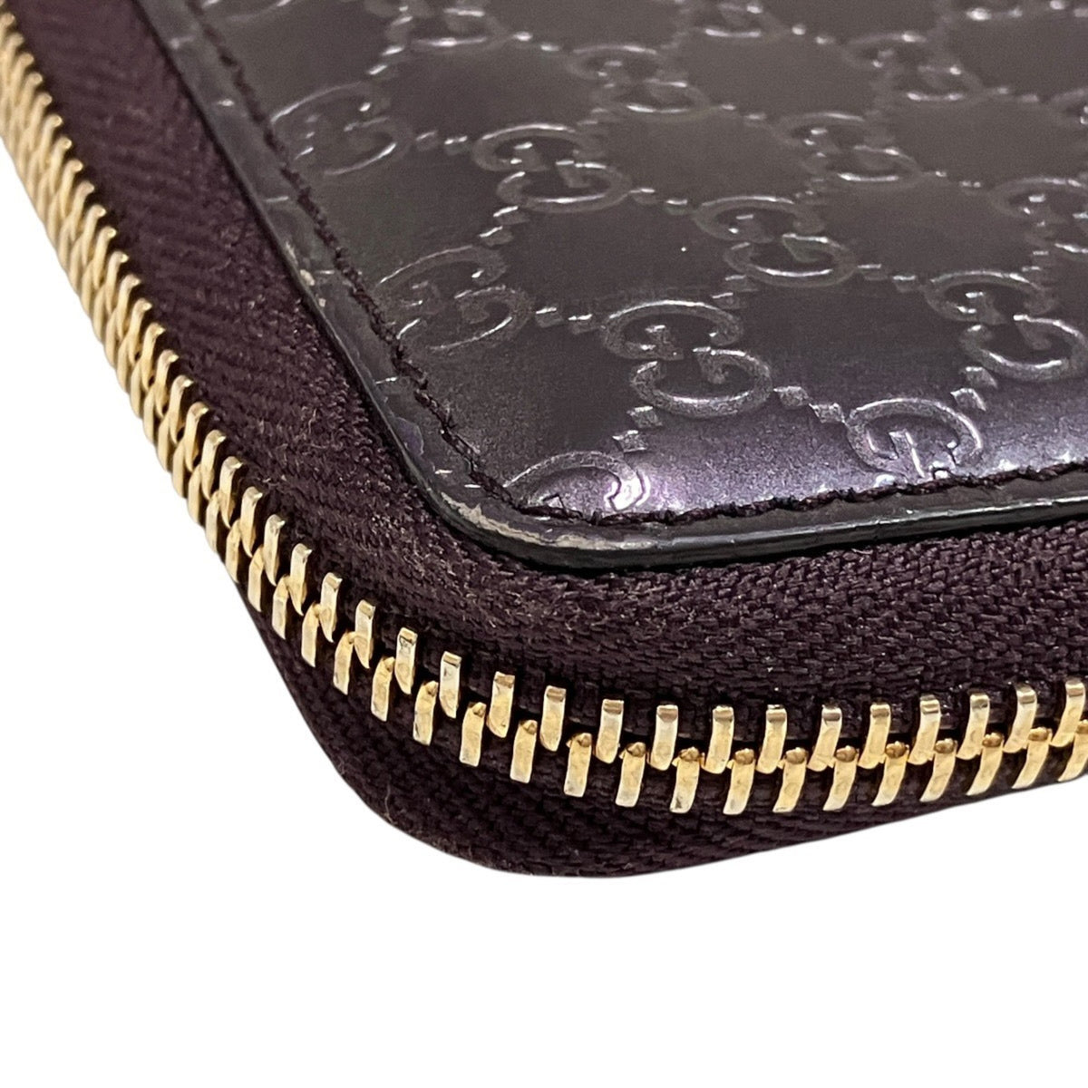 Gucci Microguccissima Purple Leather Coin Purse/Coin Case (Pre-Owned)