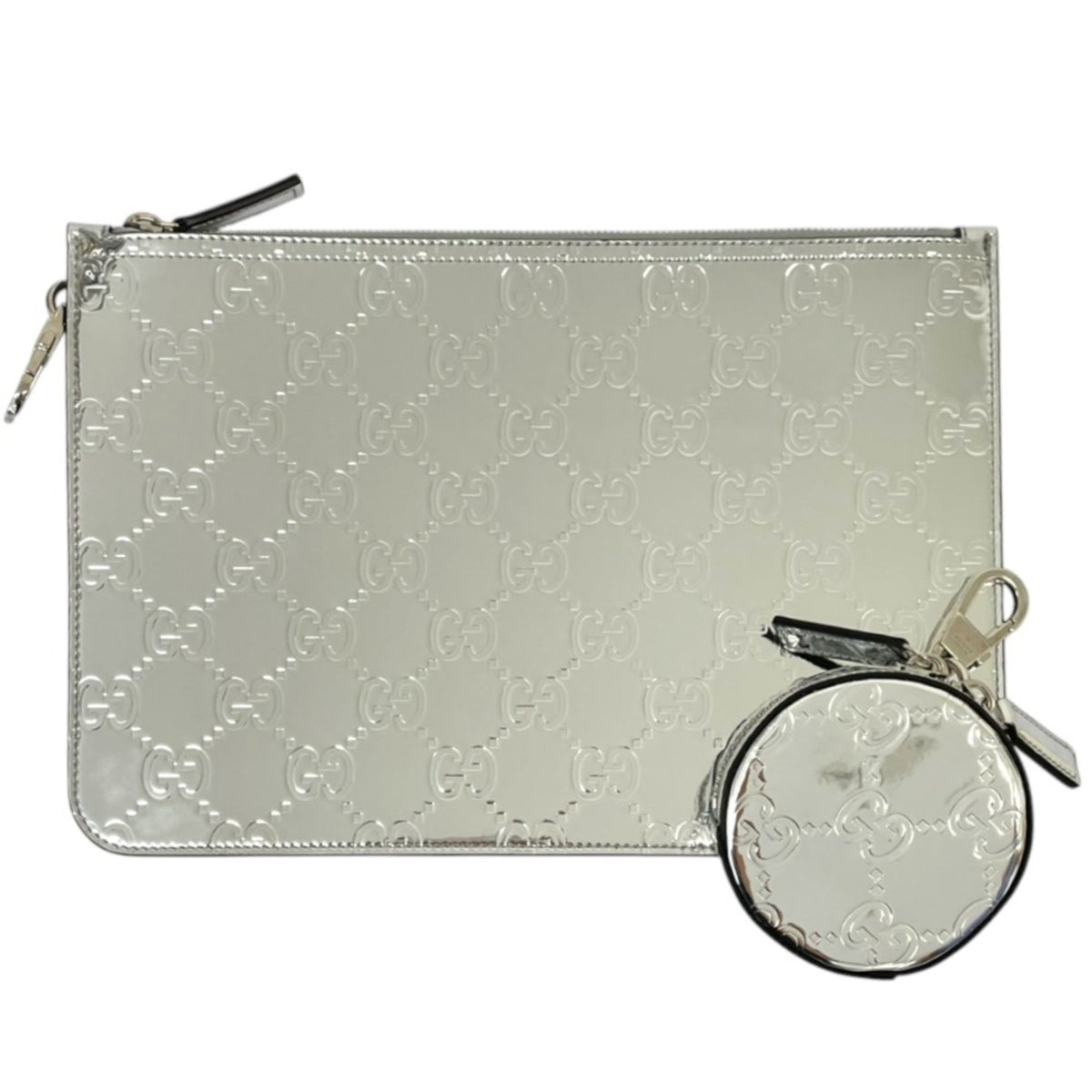Gucci Silver Clutch Bag (Pre-Owned)