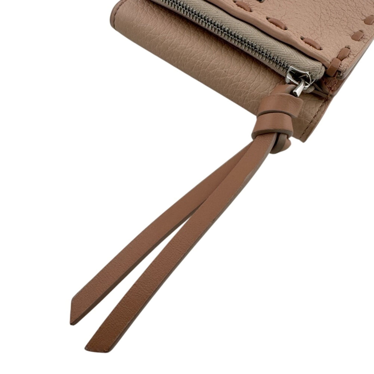Fendi Pink Leather Wallet (Tri-Fold) (Pre-Owned)