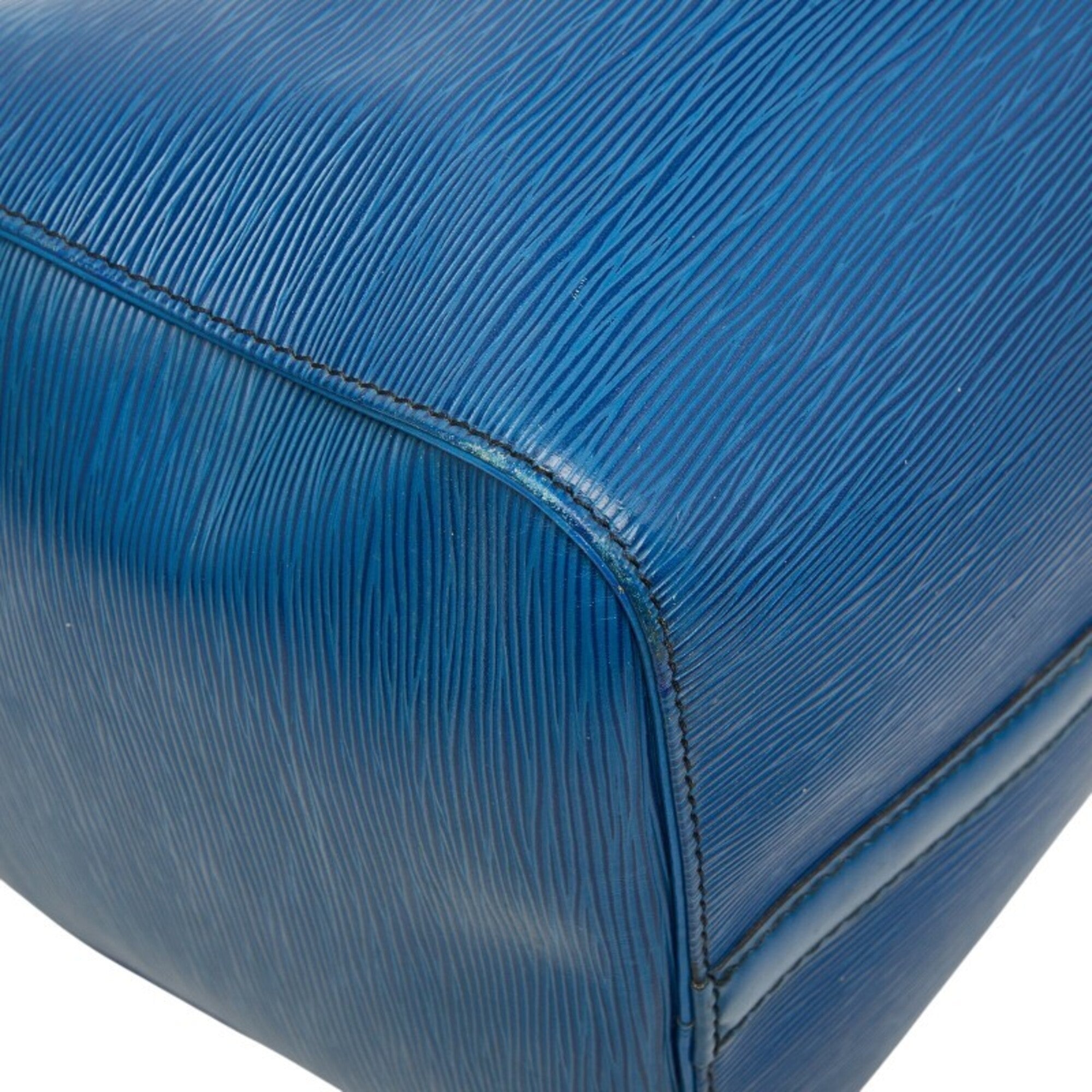 Louis Vuitton Epi Toledo Blue Leather Boston Bag (Pre-Owned)