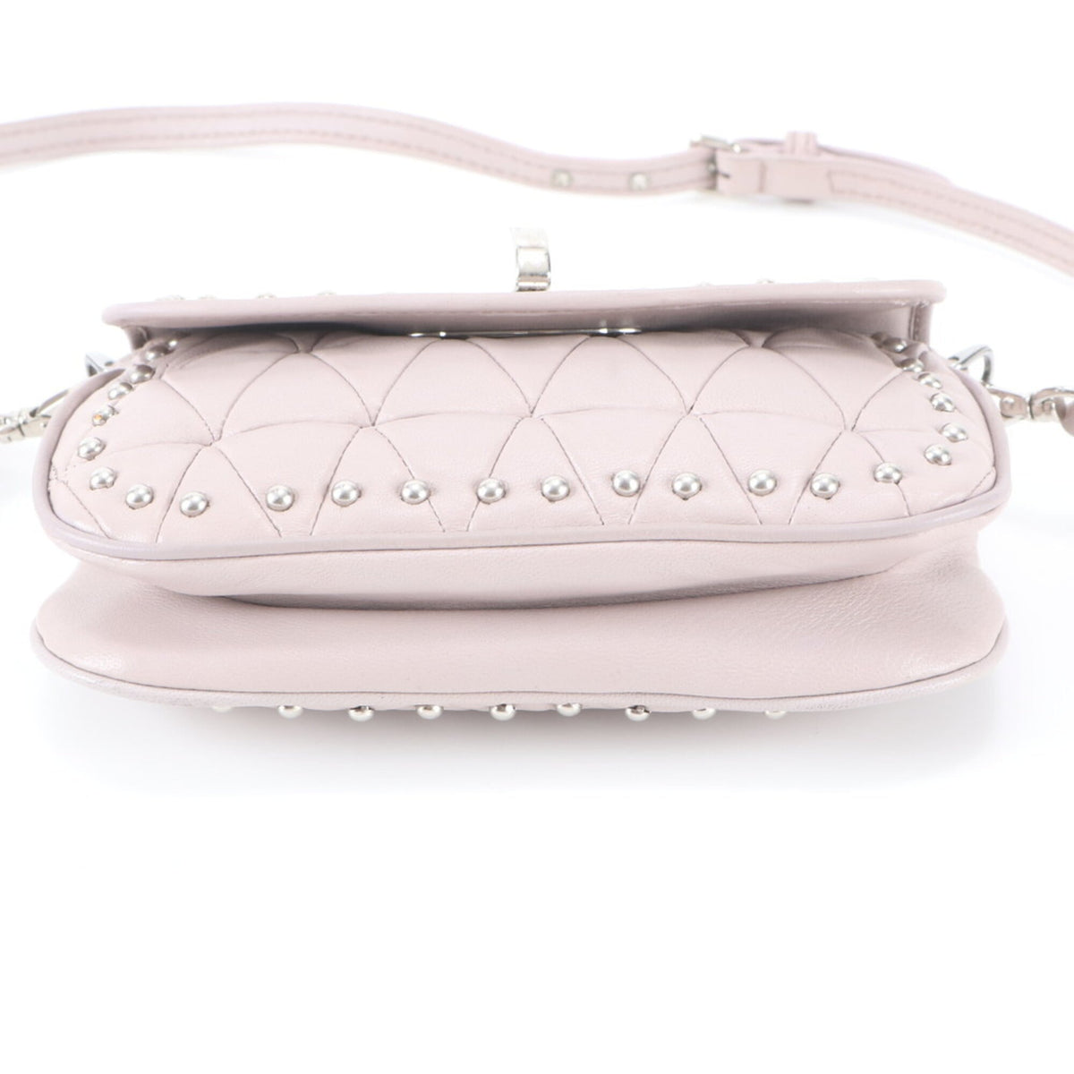 Miu Miu Pink Beige Leather Handbag Shoulder Bag (Pre-Owned)