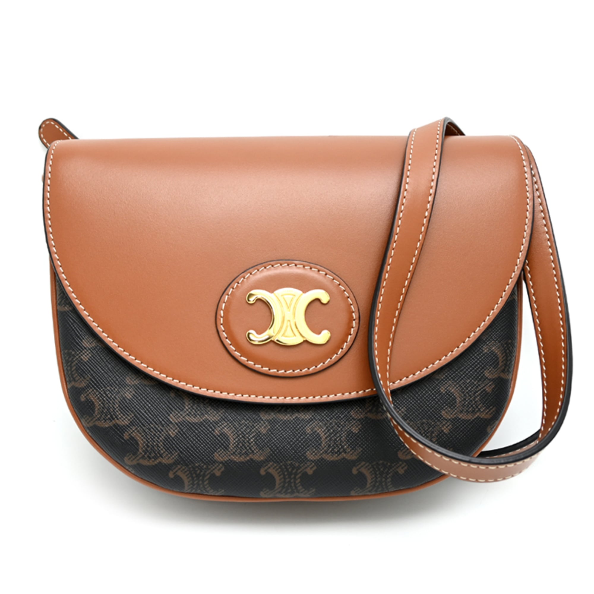 Celine Leather Pvc Shoulder Bag (Pre-Owned)