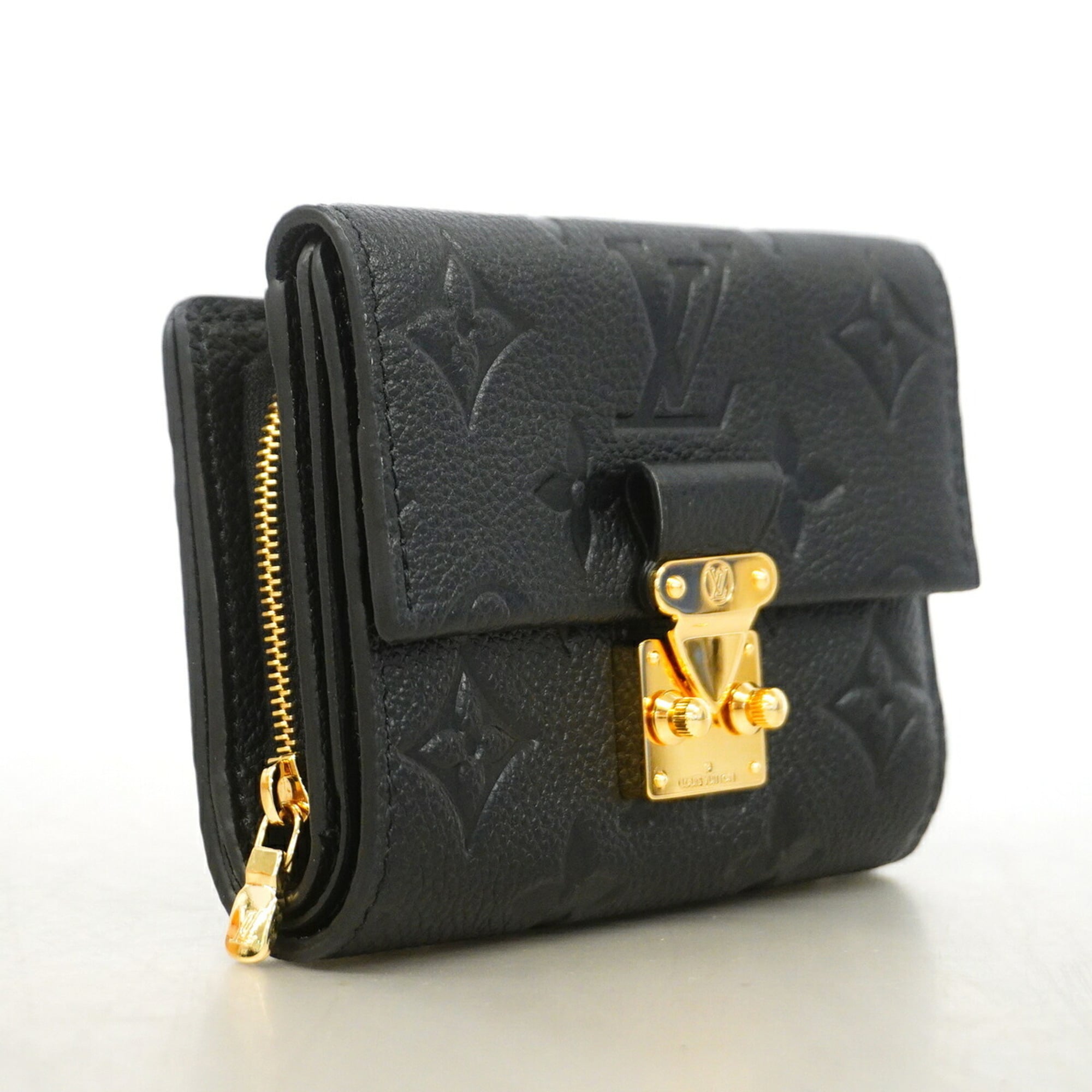 Louis Vuitton Noir Wallet (Tri-Fold) (Pre-Owned)