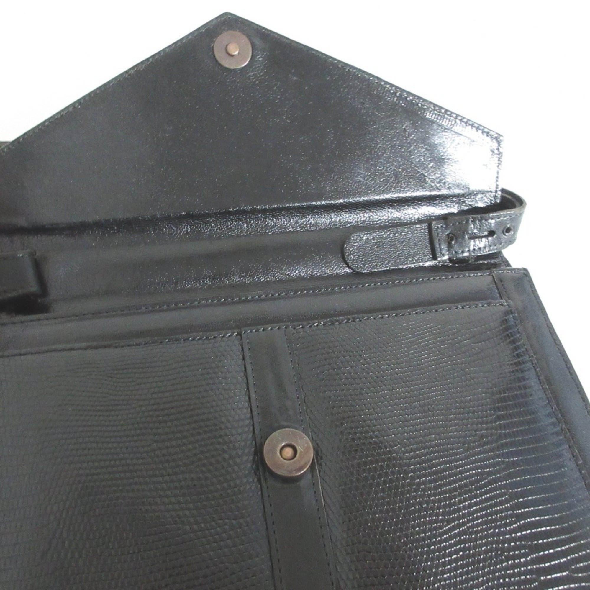 Yves Saint Laurent Black Leather Handbag (Pre-Owned)