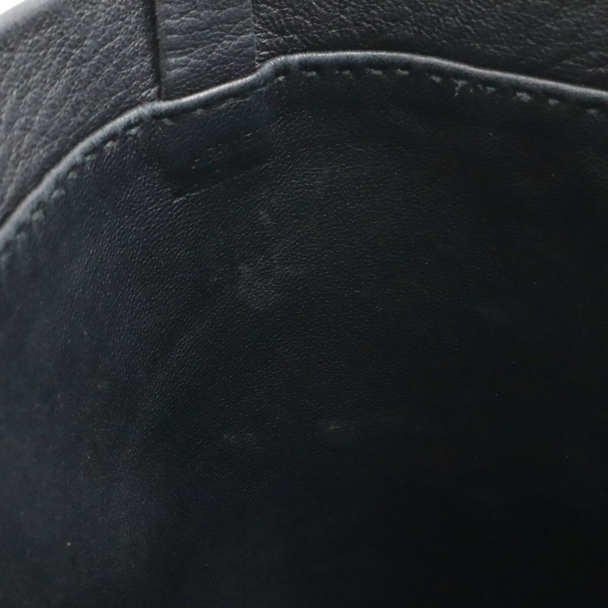 Hermes Black Leather Pochette Shoulder Bag (Pre-Owned)