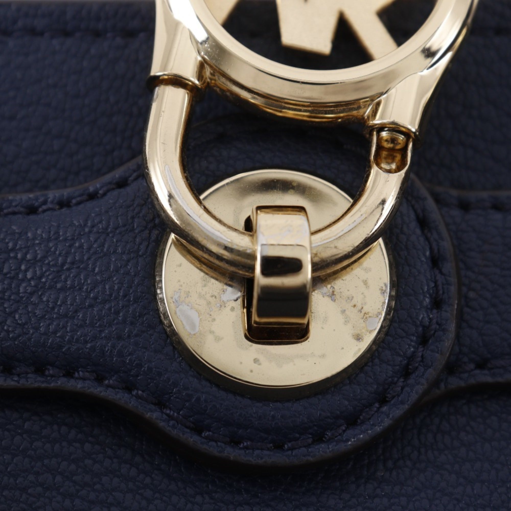 Michael Kors Navy Leather Handbag (Pre-Owned)
