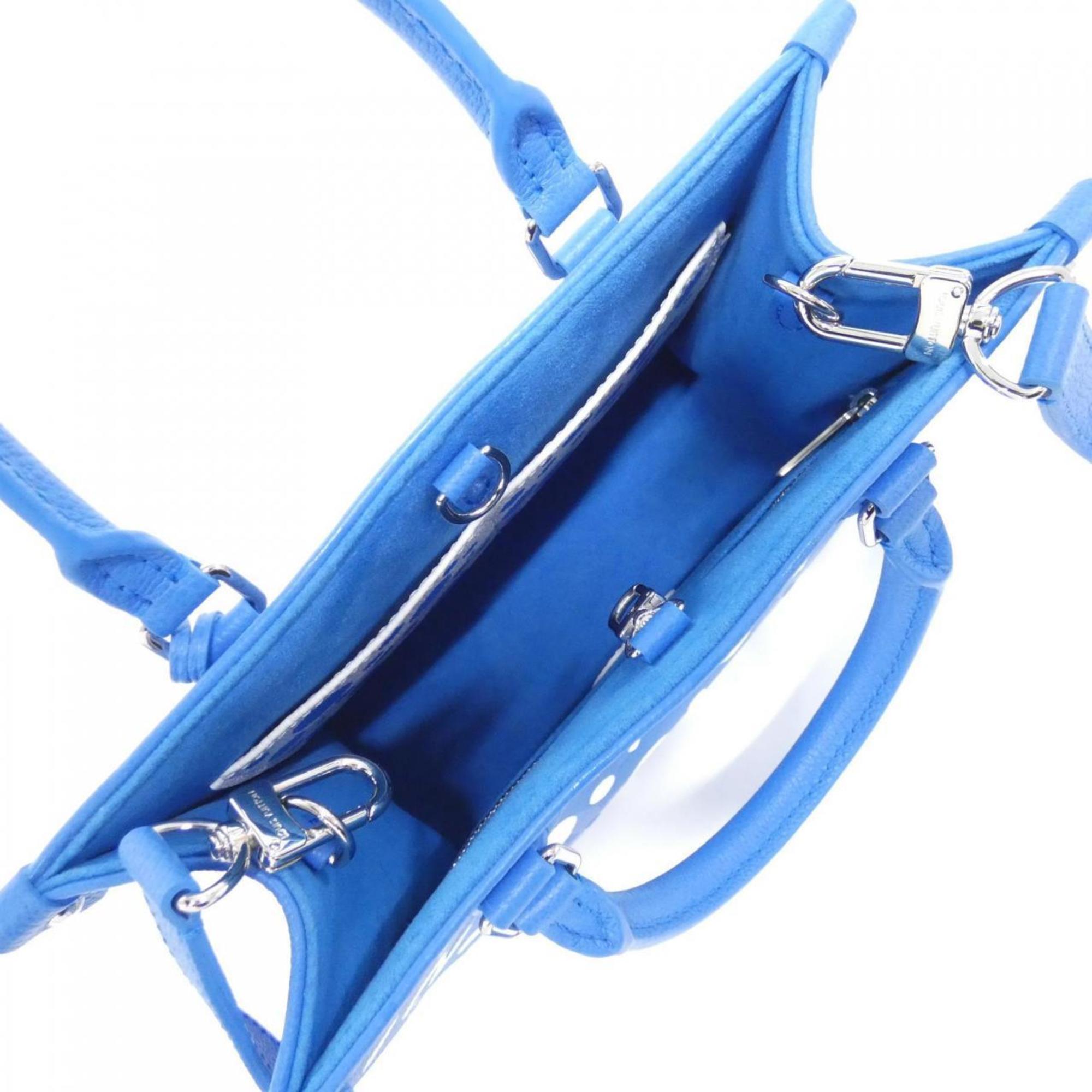 Louis Vuitton Monogram Empreinte Blue Leather Tote Bag (Pre-Owned)