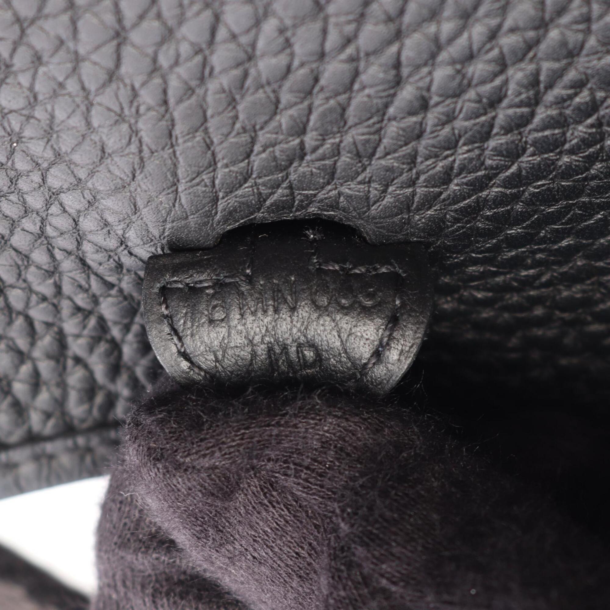 Hermes Black Taurillon Clemence Leather Shoulder Bag (Pre-Owned)