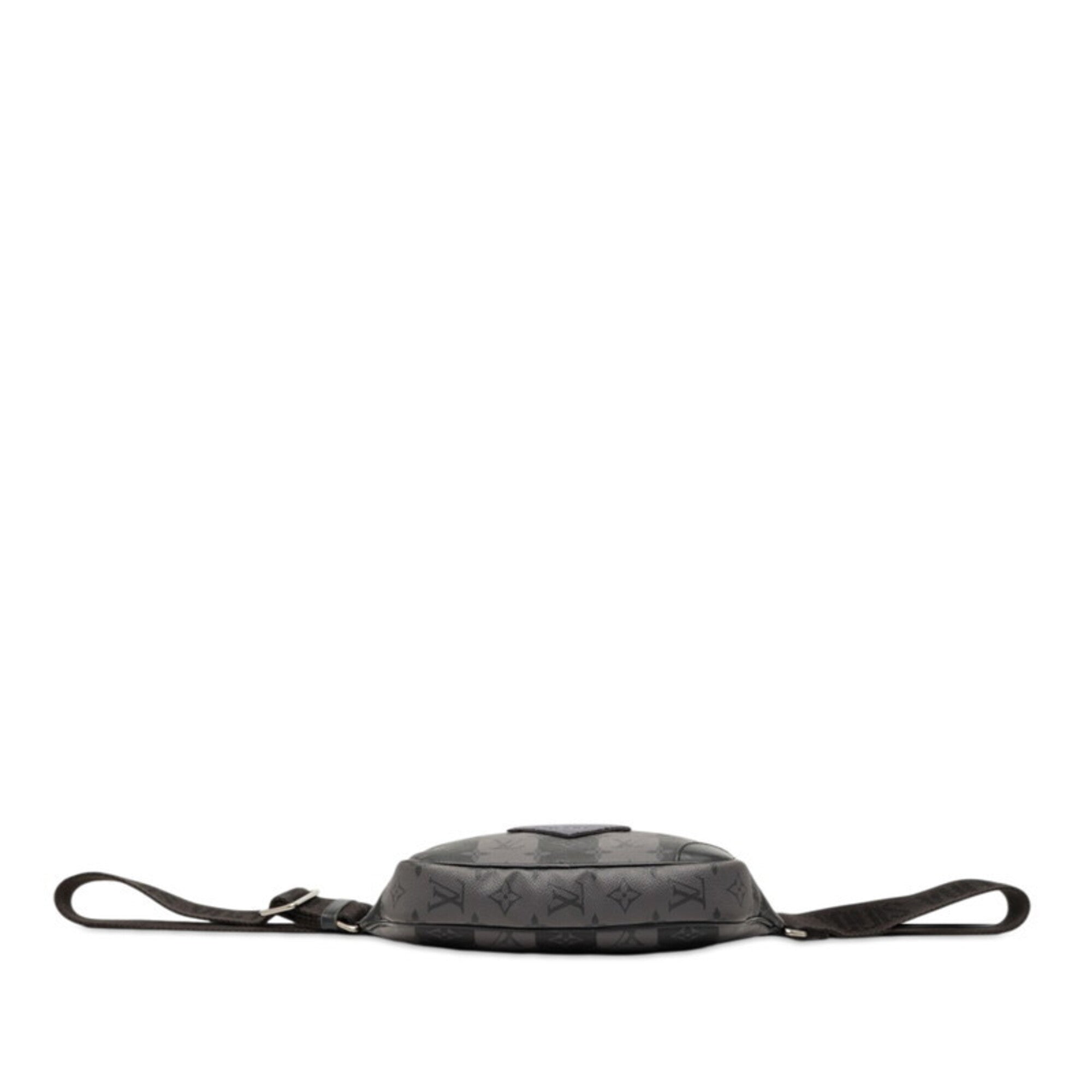 Louis Vuitton Black Gray Pvc Sling Bag (Pre-Owned)