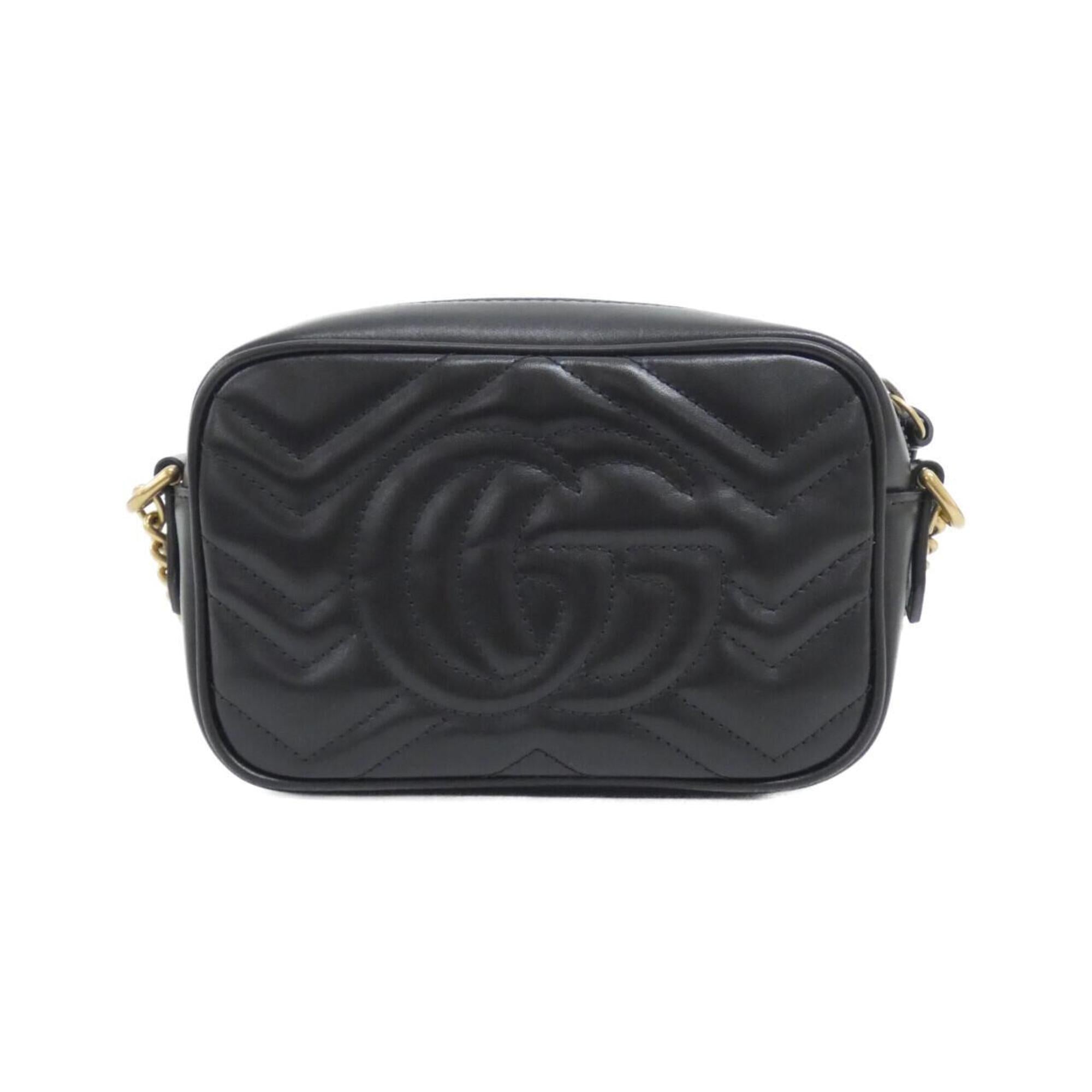 Gucci Black Quilting Leather Shoulder Bag (Pre-Owned)