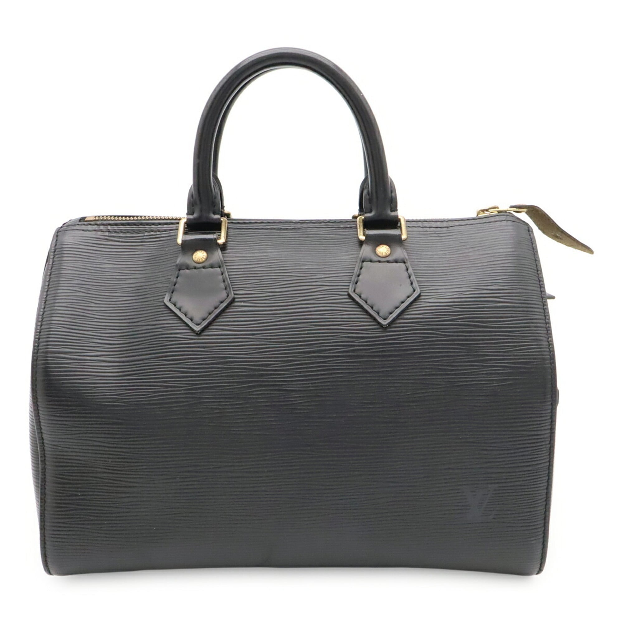 Louis Vuitton Epi Black Noir Epi Leather Boston Bag Handbag (Pre-Owned)