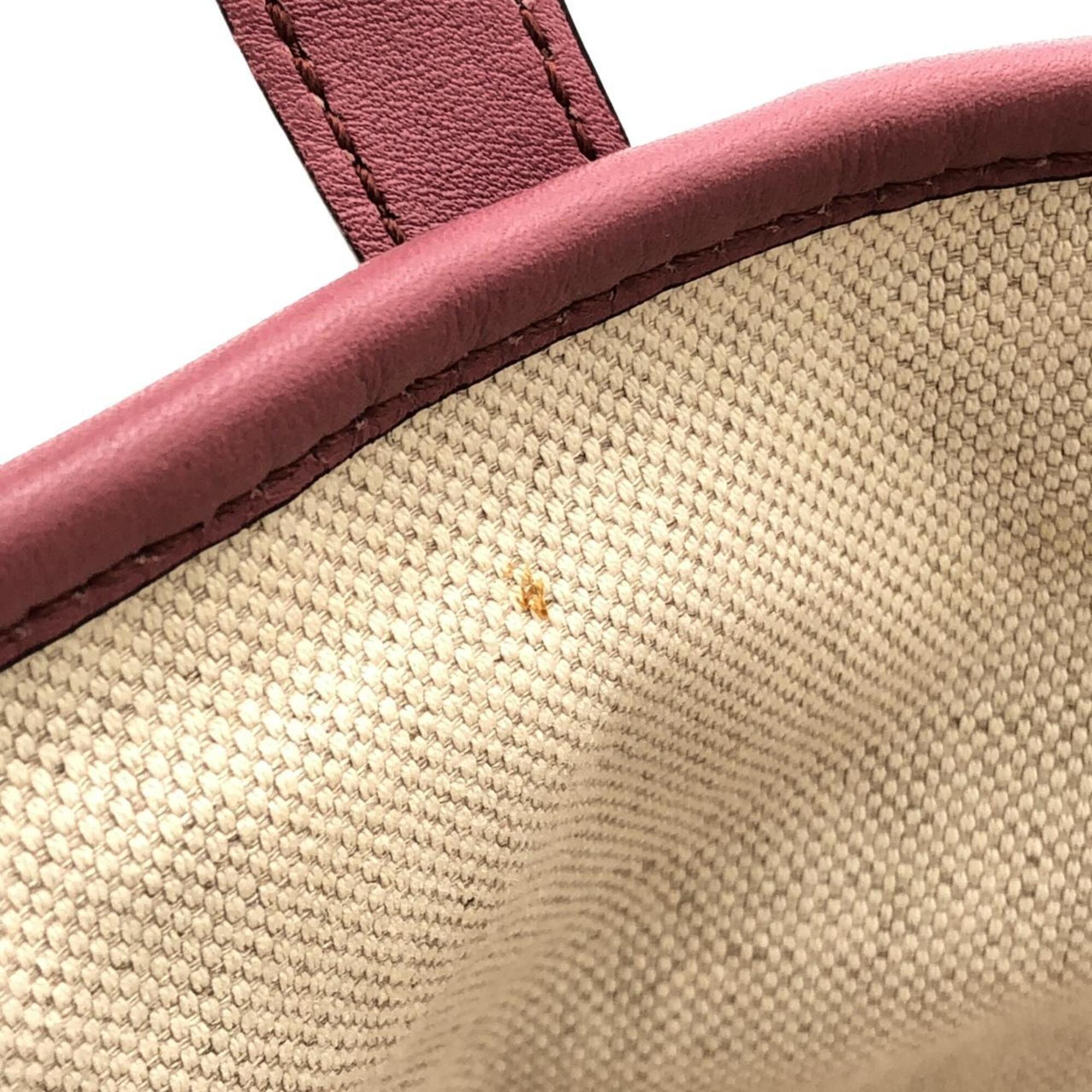 Gucci Pink Micro Gg Leather Handbag (Pre-Owned)