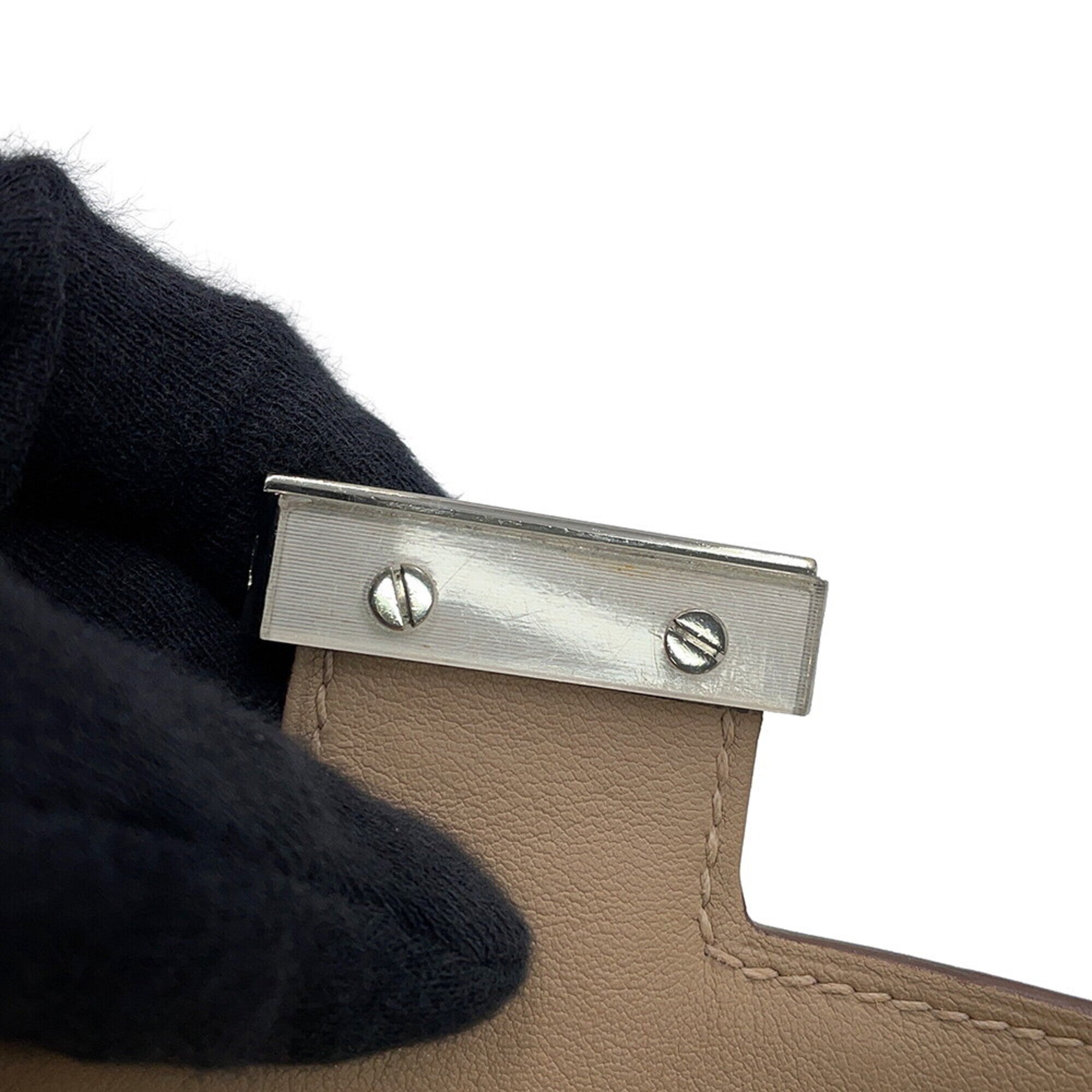 Hermes Argile Swift Leather Shoulder Bag (Pre-Owned)