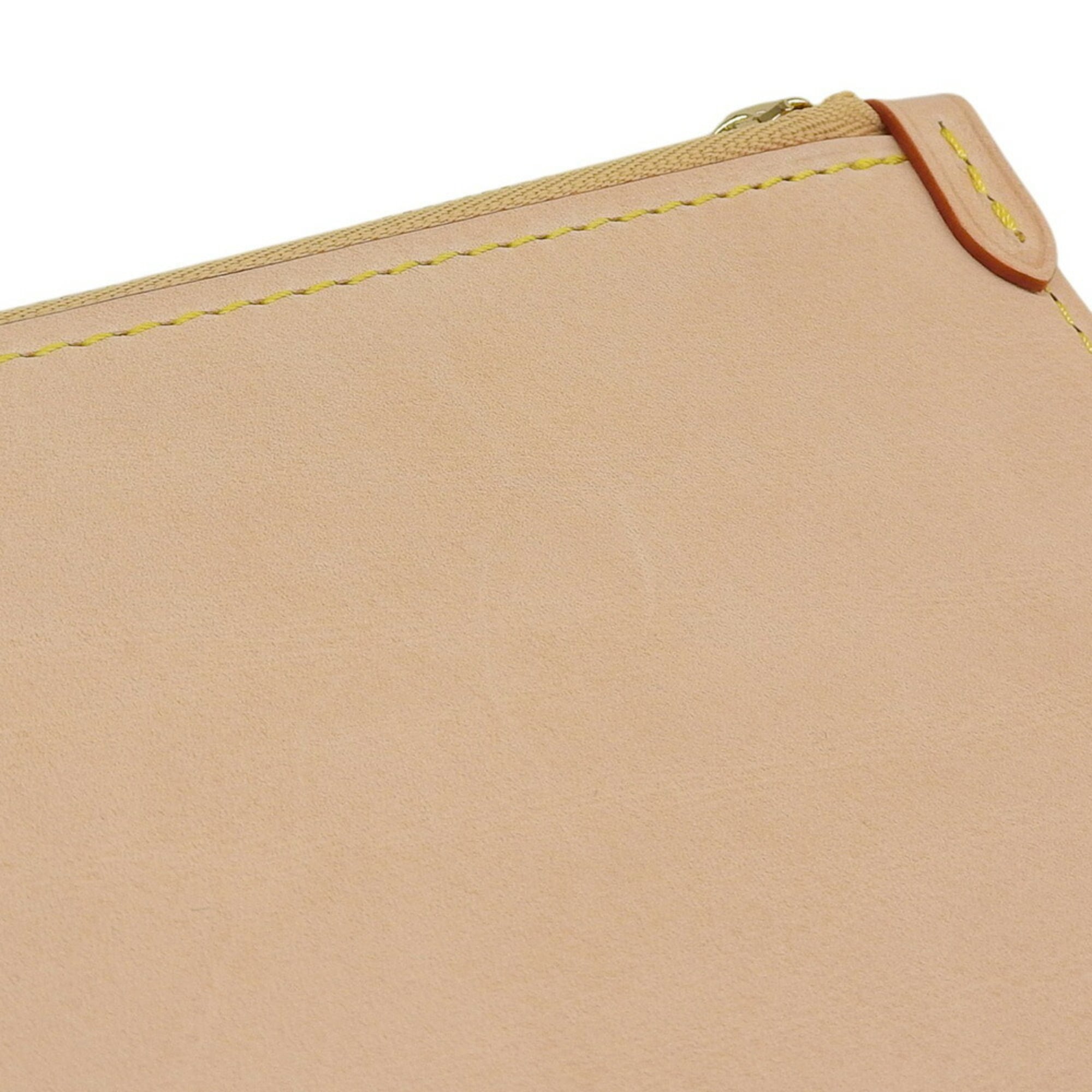 Louis Vuitton Beige Leather Canvas Tote Bag (Pre-Owned)