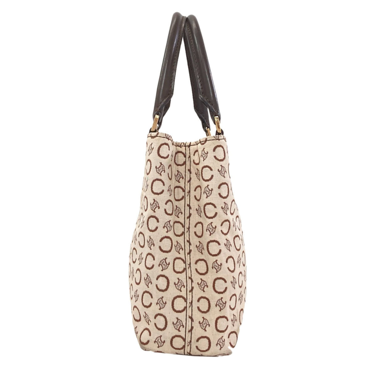 Celine Beige Canvas Leather Handbag (Pre-Owned)