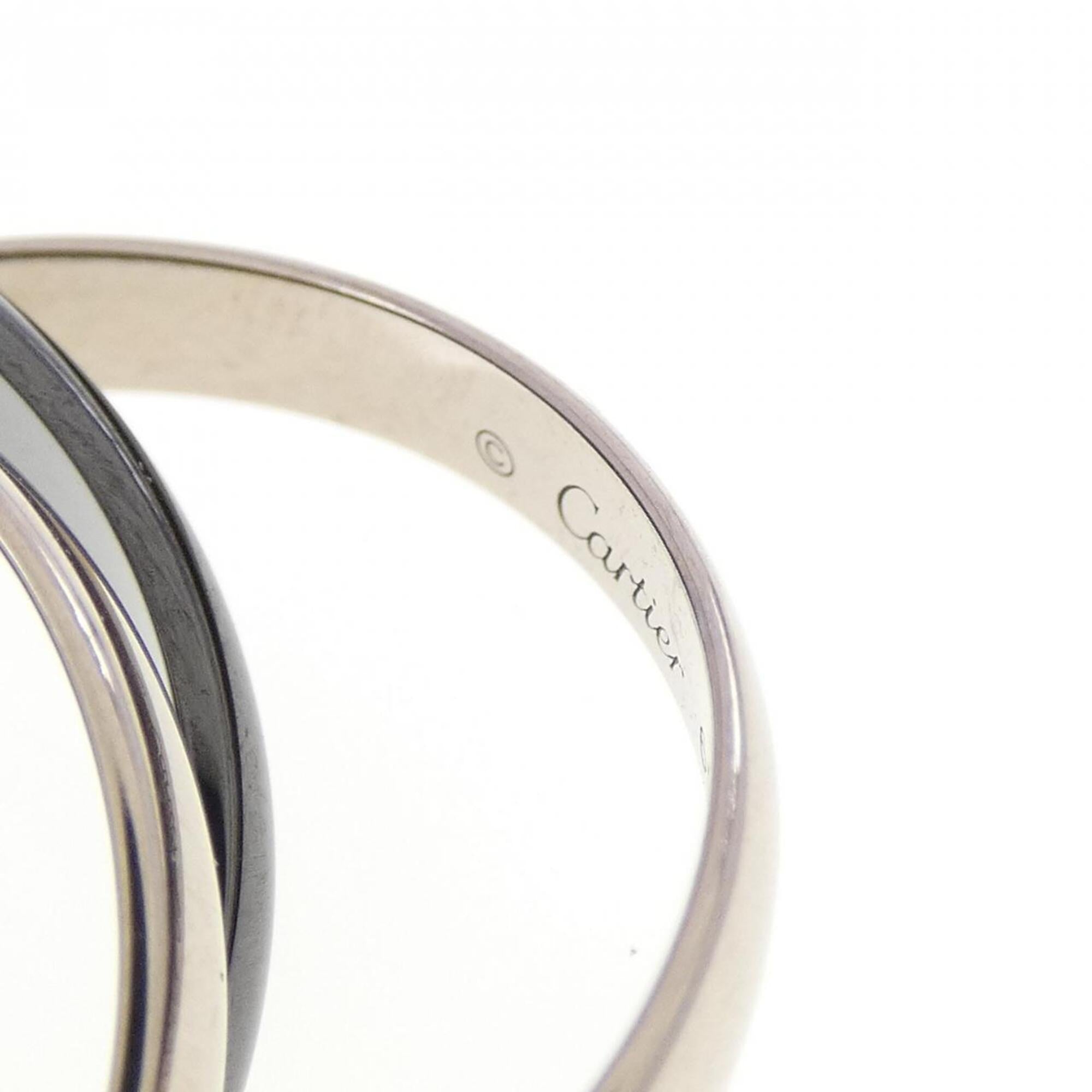 Cartier White Gold Ceramic White Gold Band Ring (Pre-Owned)