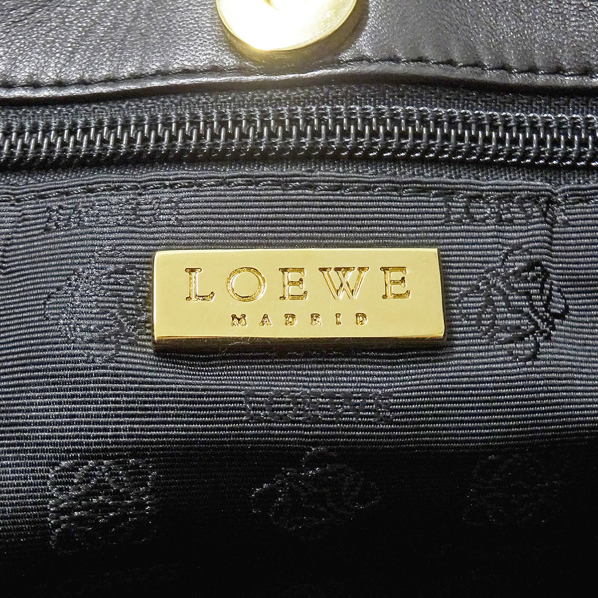 Loewe Brown Fur Leather Handbag Tote Bag (Pre-Owned)