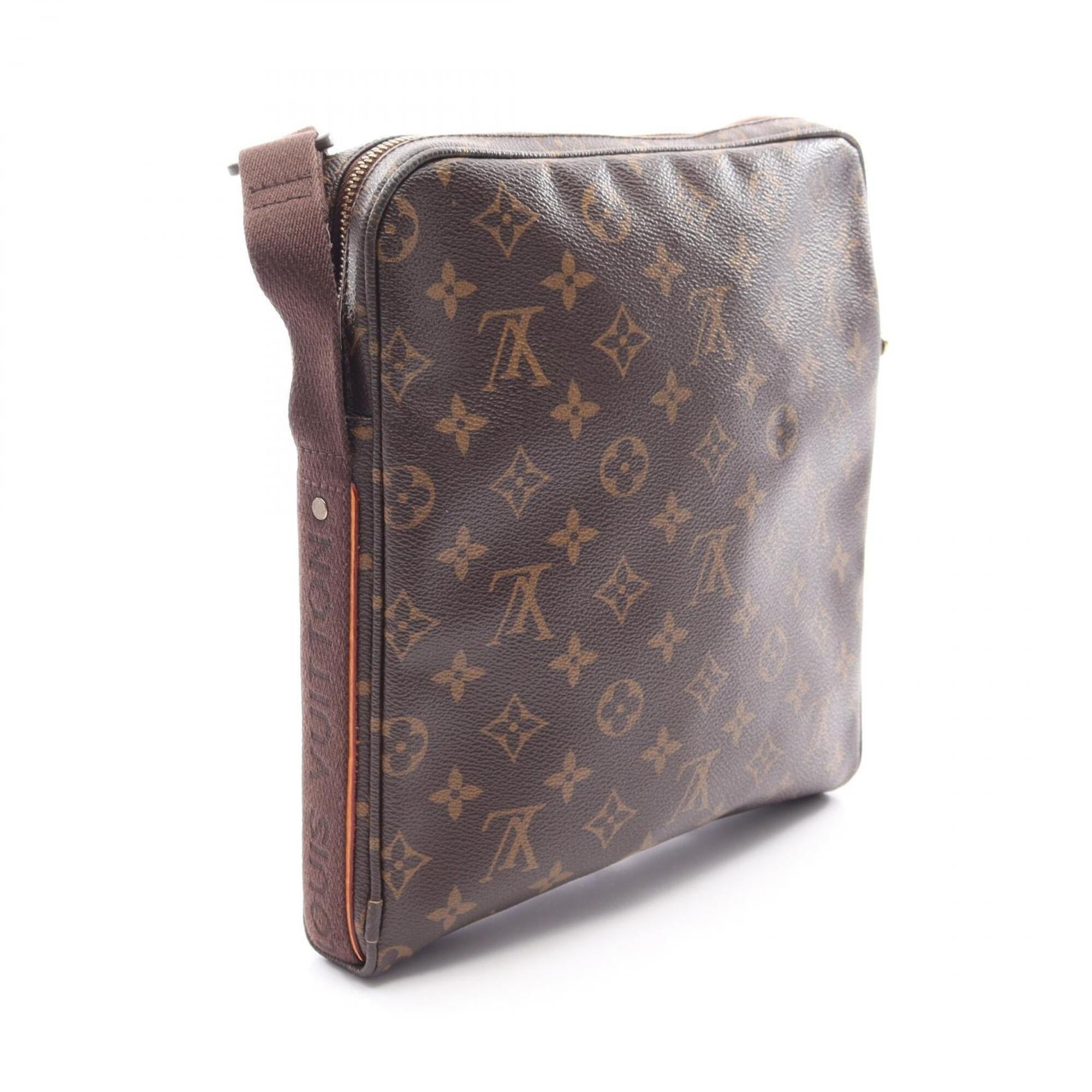Louis Vuitton Brown Coated Canvas Pvc Monogram Leather Handbag Shoulder Bag (Pre-Owned)