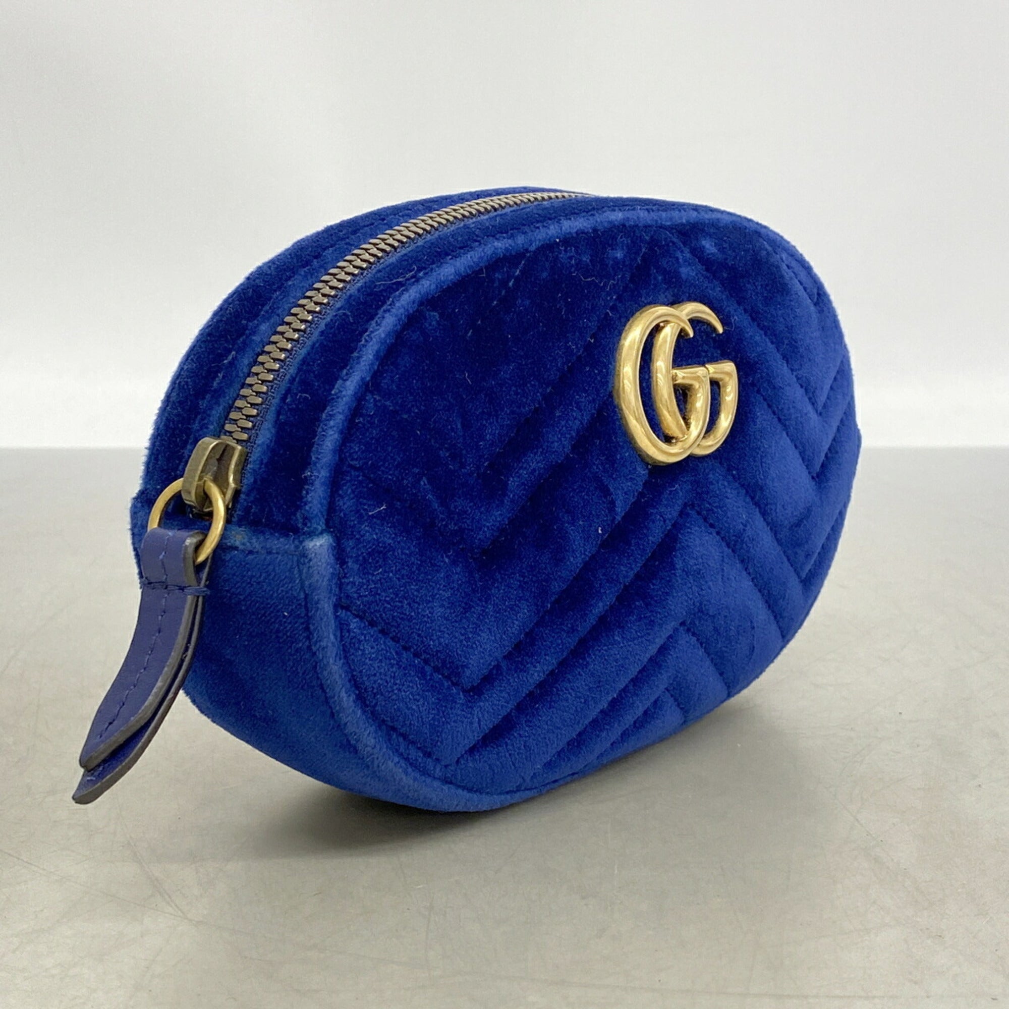 Gucci Blue Suede Fanny Pack (Pre-Owned)