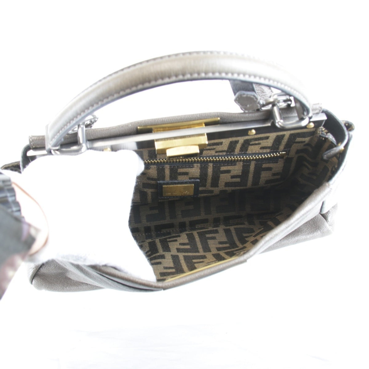 Fendi Brown Leather Handbag (Pre-Owned)