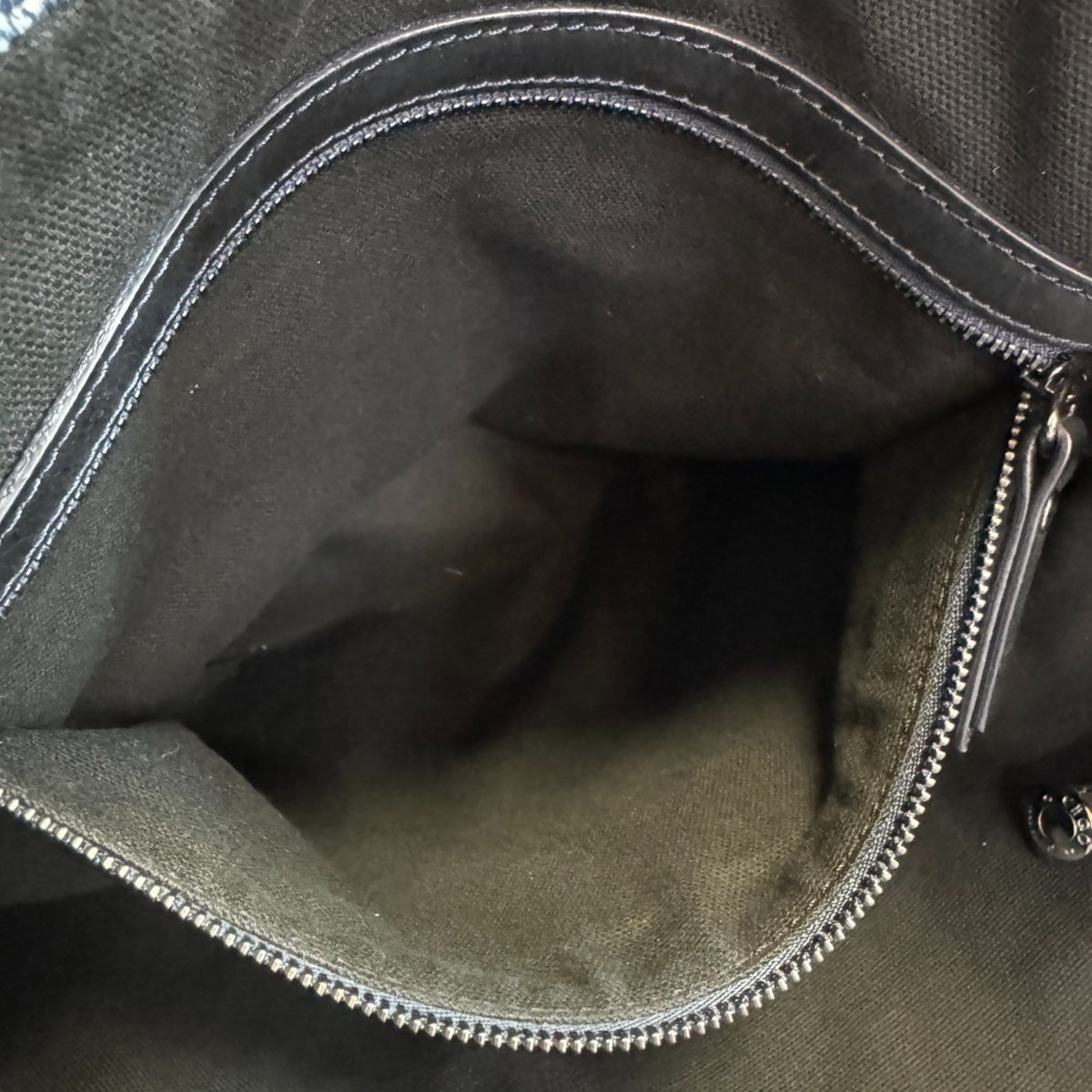 Jimmy Choo Black Blue White Cotton Denim Leather Shoulder Bag Tote Bag (Pre-Owned)