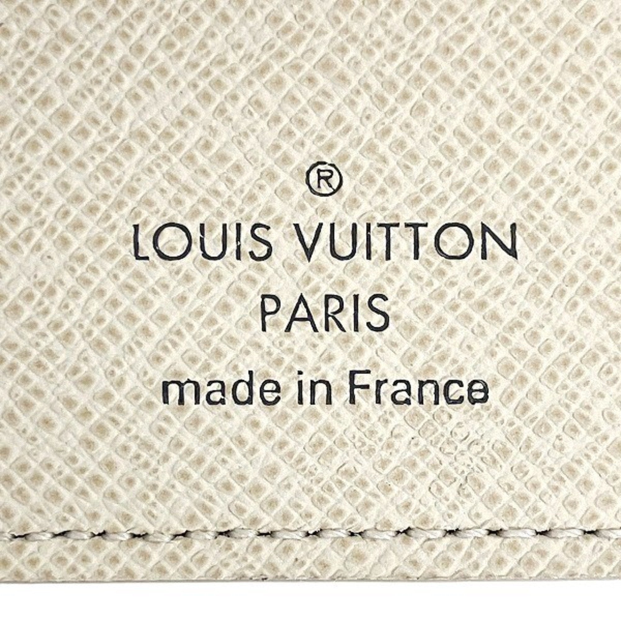 Louis Vuitton White Damier Azur Coin Purse/Coin Case (Pre-Owned)