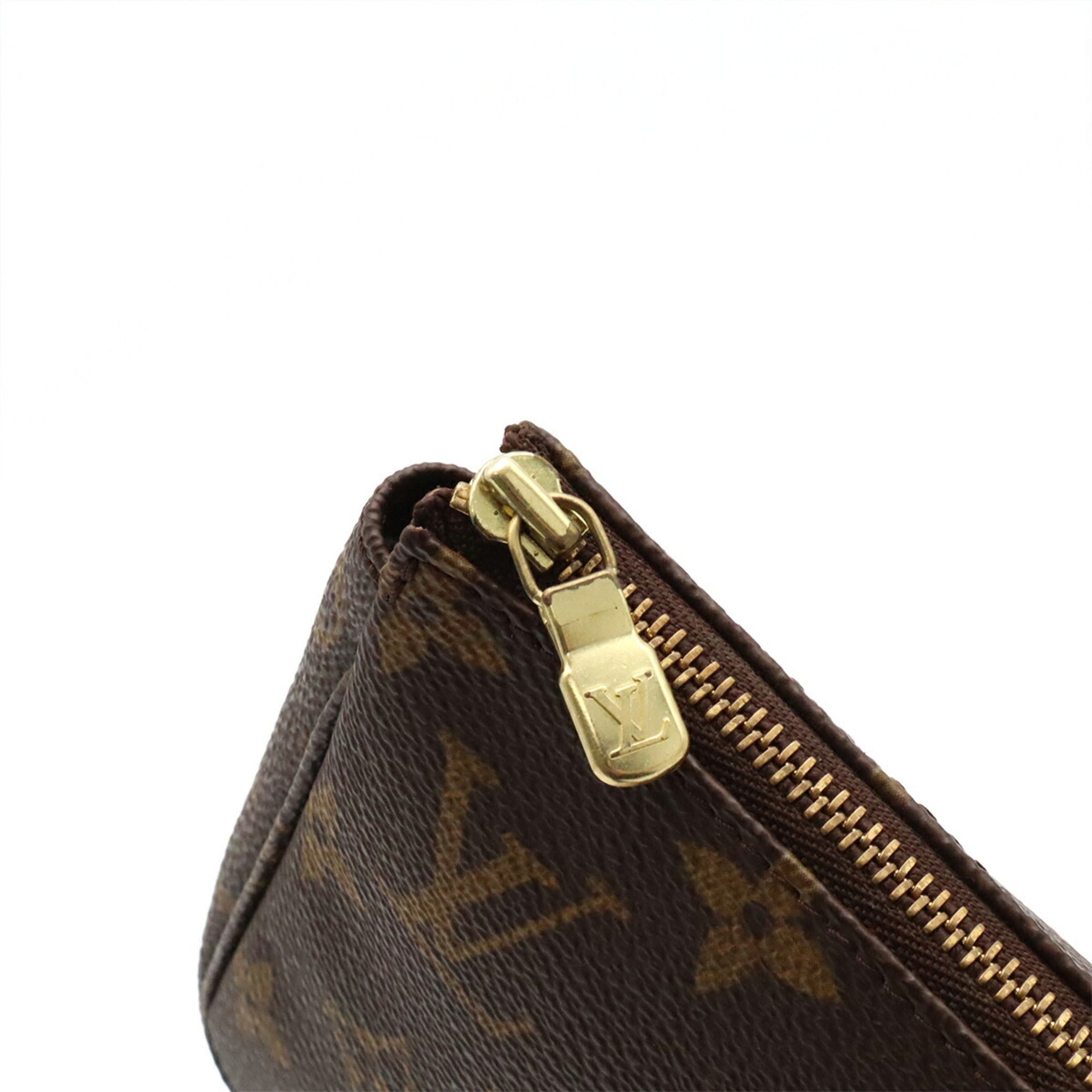 Louis Vuitton Brown Monogram Handbag Pochette Pouch (Pre-Owned)