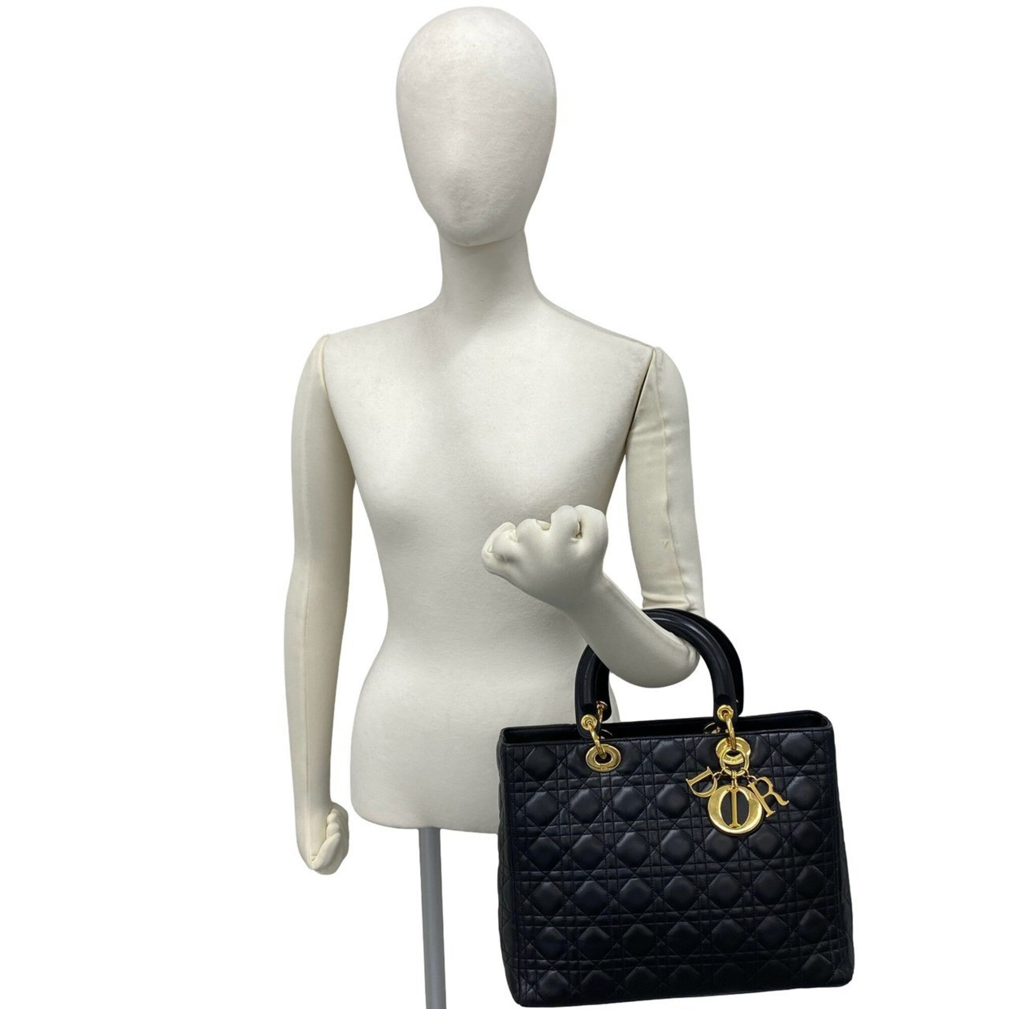 Christian Dior Black Leather Handbag (Pre-Owned)