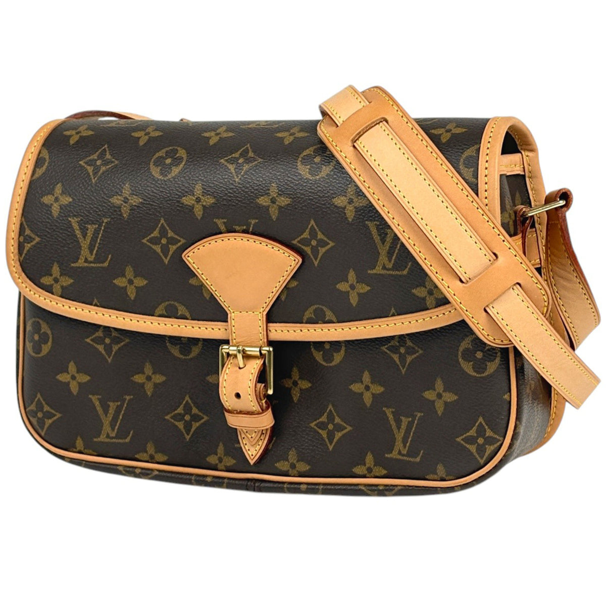 Louis Vuitton Brown Monogram Shoulder Bag (Pre-Owned)