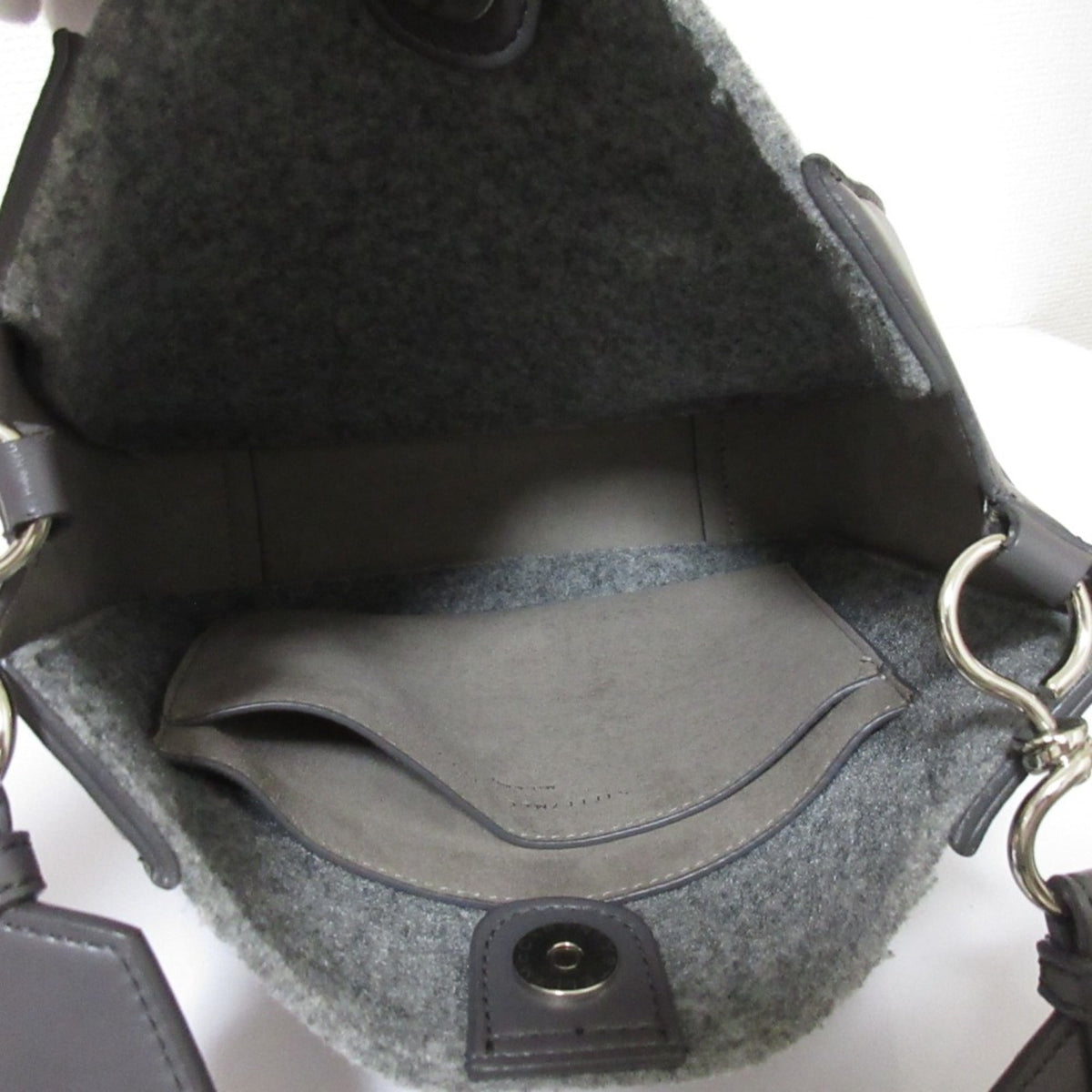 Stella Mccartney Gray Elastane Shoulder Bag (Pre-Owned)