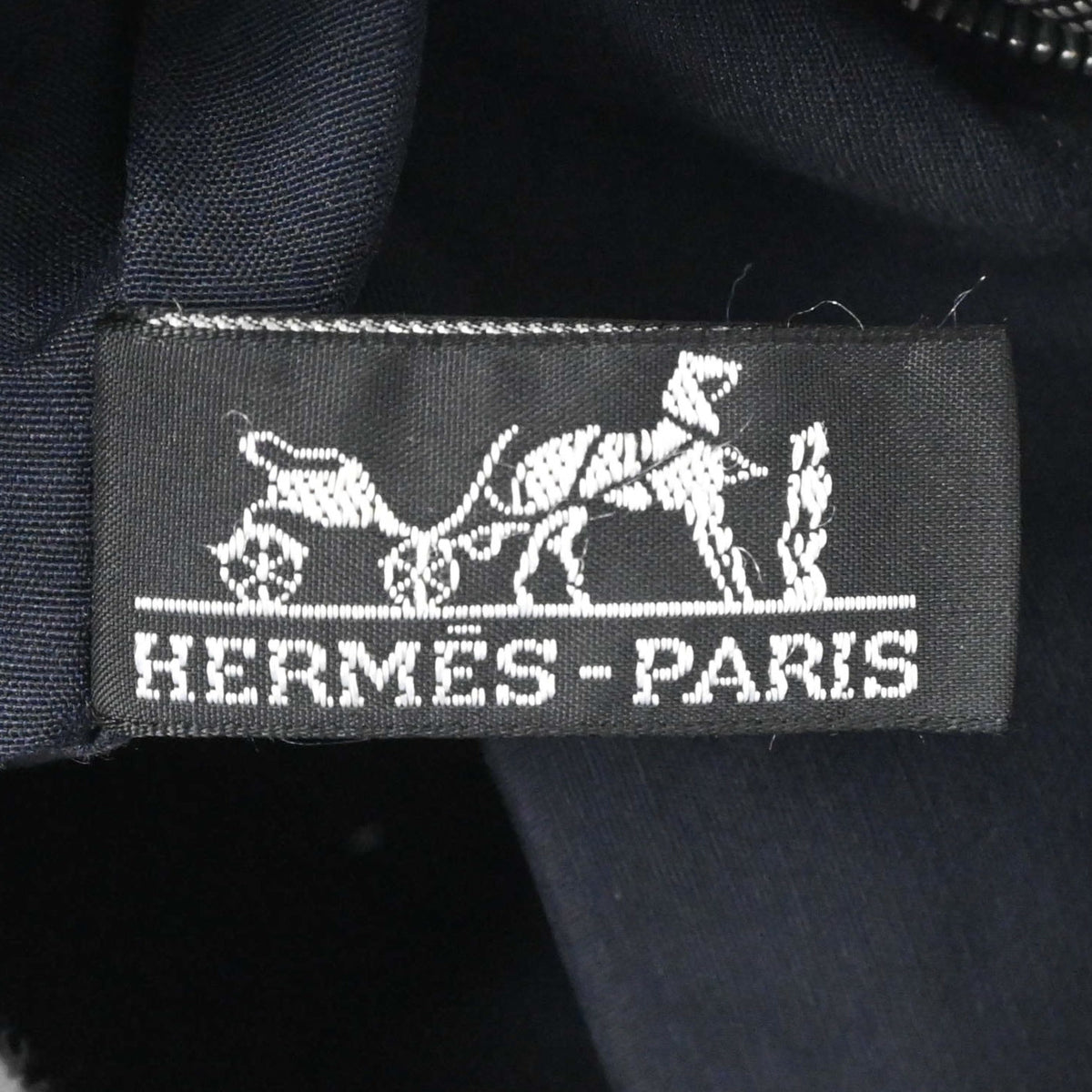 Hermes Her Line Gray Canvas Handbag Tote Bag (Pre-Owned)