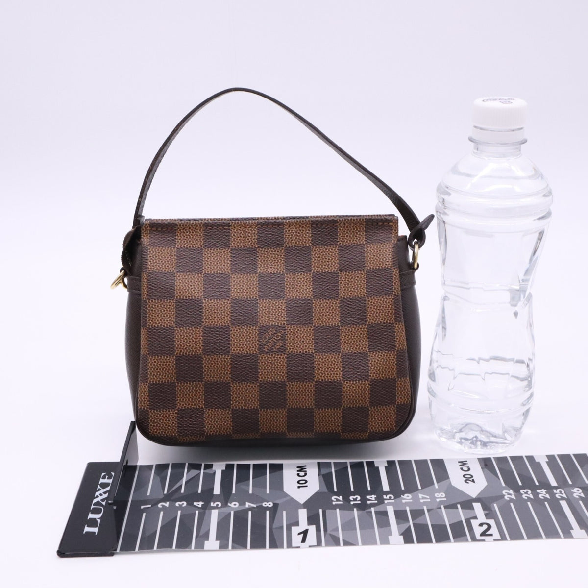 Louis Vuitton Damier Beige Brown Coated Canvas Leather Handbag (Pre-Owned)