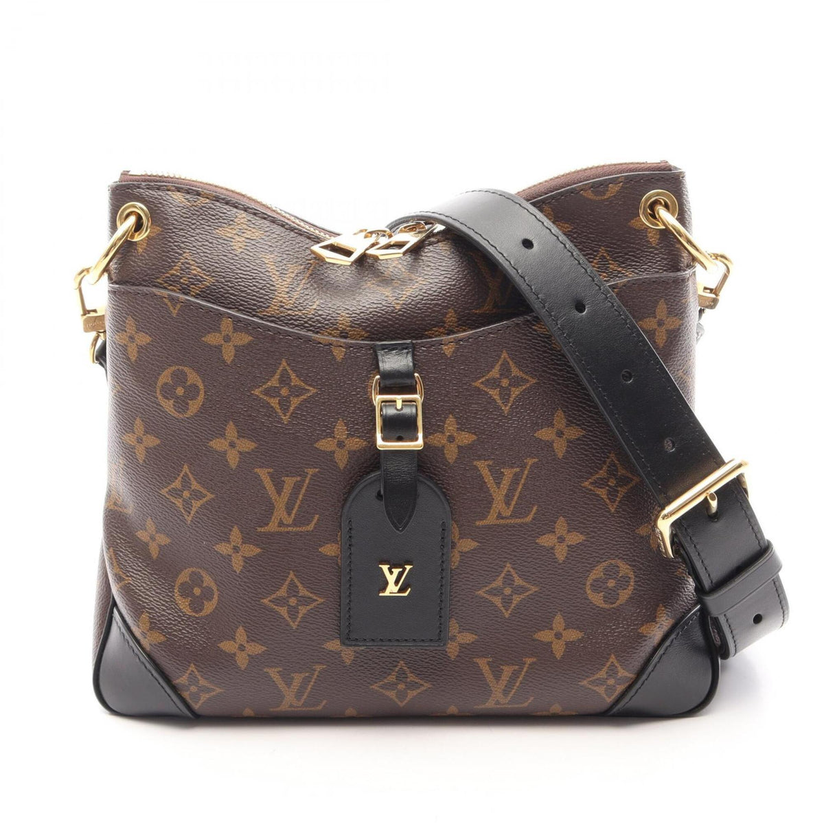 Louis Vuitton Black Brown Monogram Noir Monogram Leather Handbag Shoulder Bag (Pre-Owned)