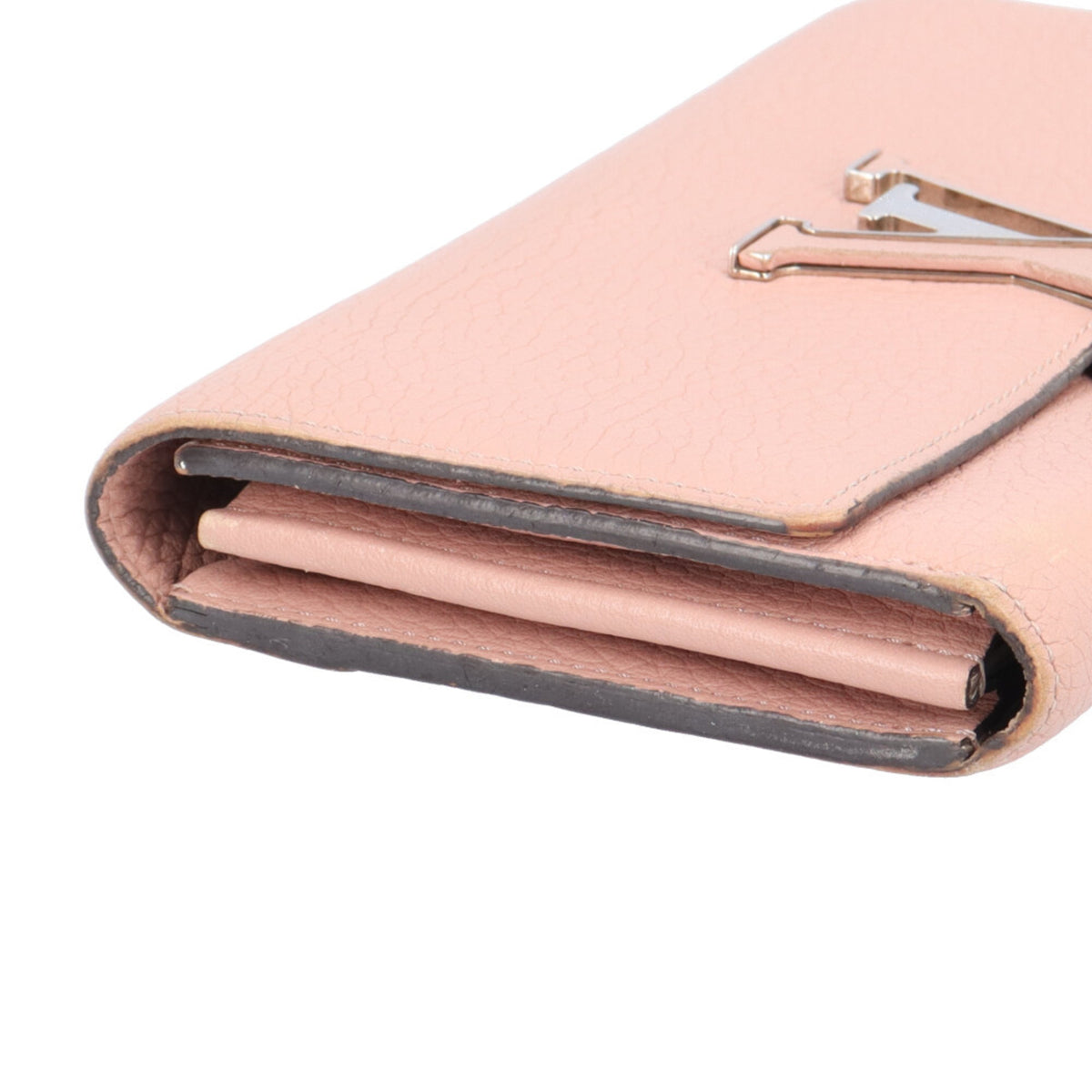 Louis Vuitton Galle Magnolia Or Pink Leather Coin Purse/Coin Case (Pre-Owned)