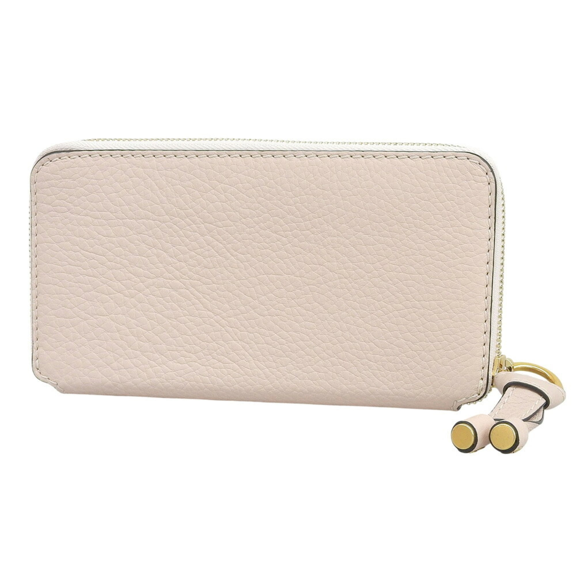 Chloé Light Pink Leather Long Wallet (Bi-Fold) (Pre-Owned)