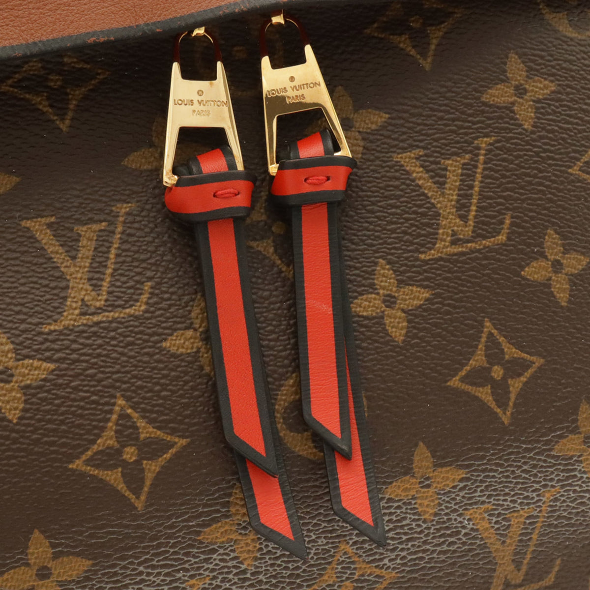 Louis Vuitton Caramel Galle Monogram Red Color Monogram Handbag Shoulder Bag (Pre-Owned)
