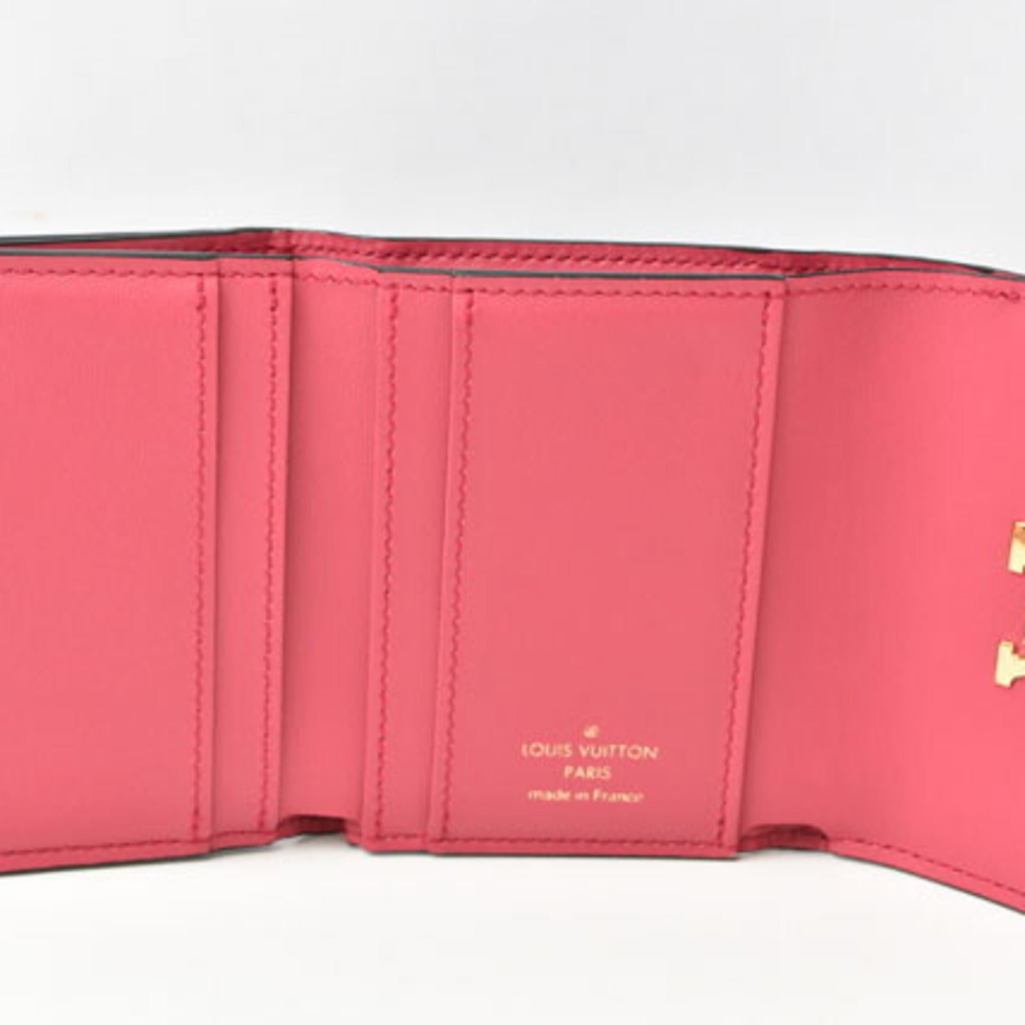 Louis Vuitton Taurillon Noir Leather Wallet (Tri-Fold) (Pre-Owned)