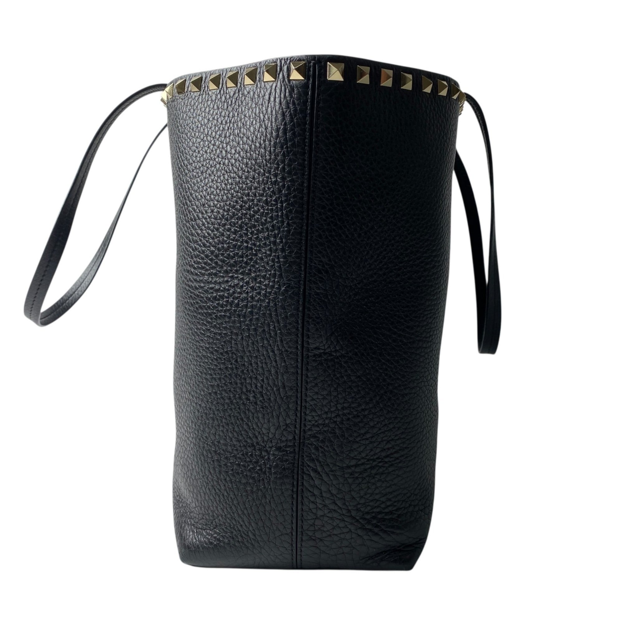 Valentino Black Leather Tote Bag (Pre-Owned)