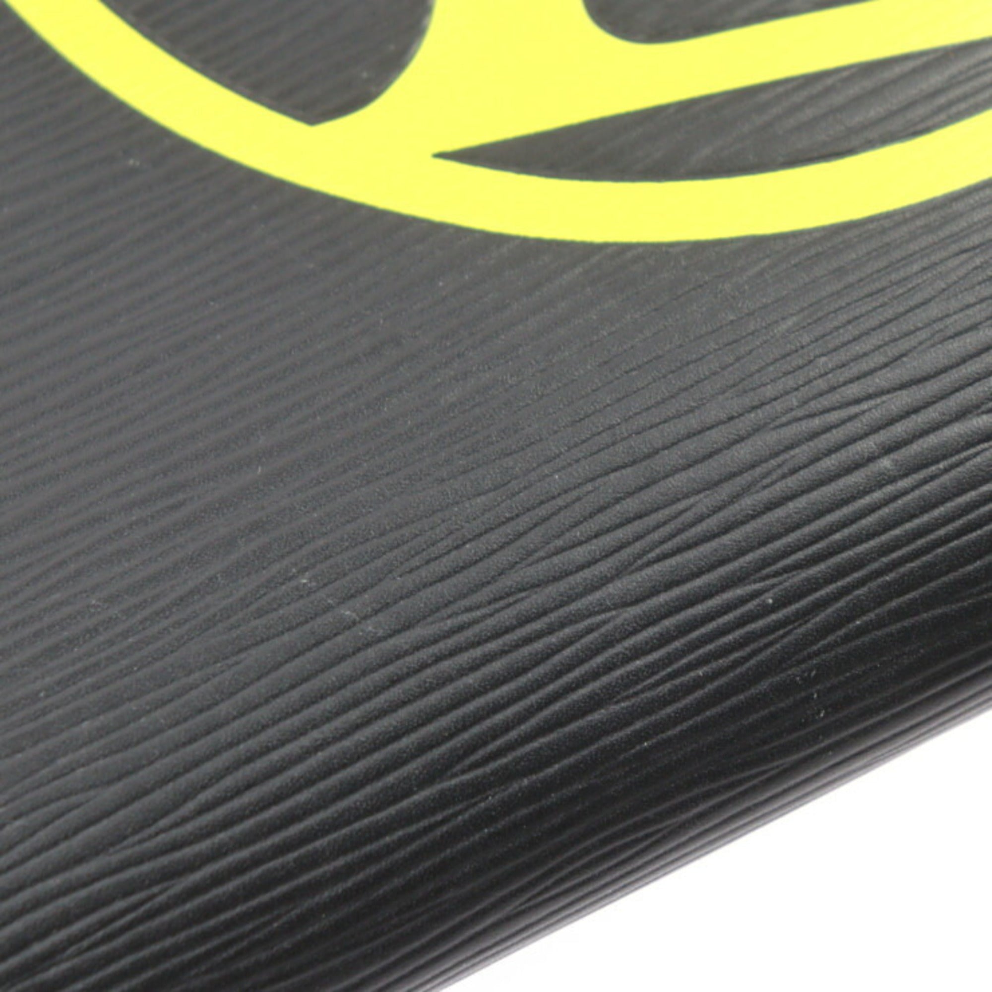 Louis Vuitton Black Yellow Epi Leather Clutch Bag Handbag Pochette Pouch (Pre-Owned)