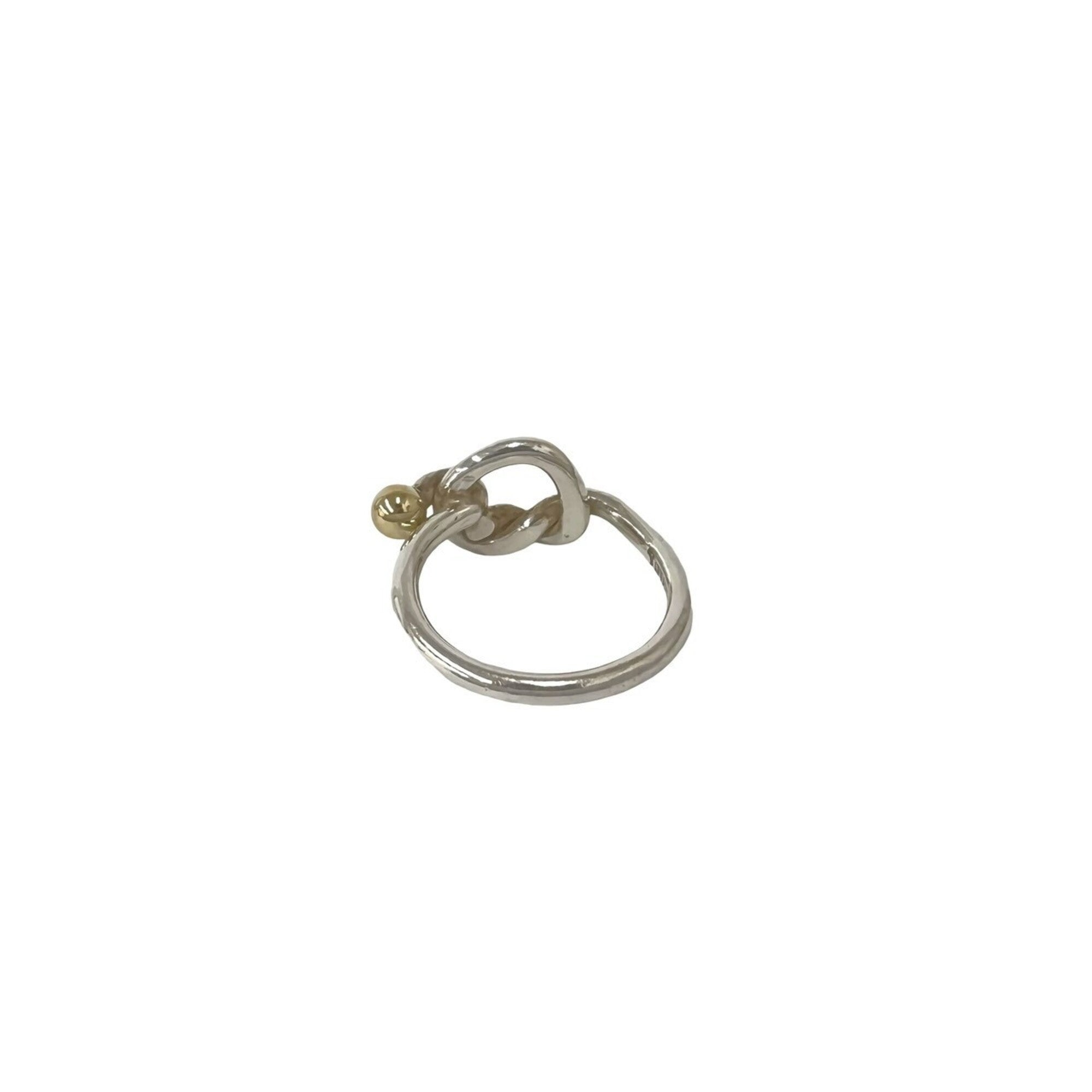 Tiffany Gold Silver Yellow Gold (18K) Silver 925 Band Ring (Pre-Owned)