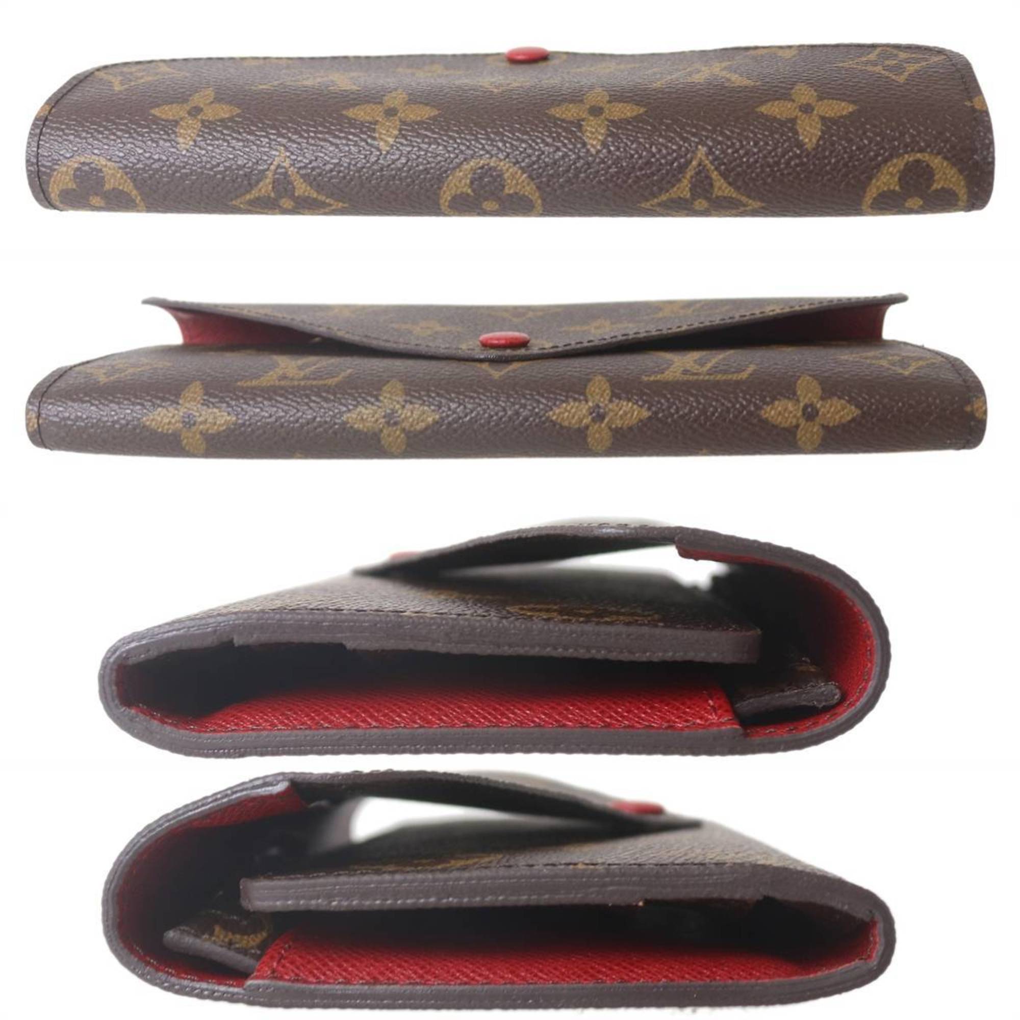 Louis Vuitton Monogram Fuchsia Monogram Long Wallet (Bi-Fold) (Pre-Owned)