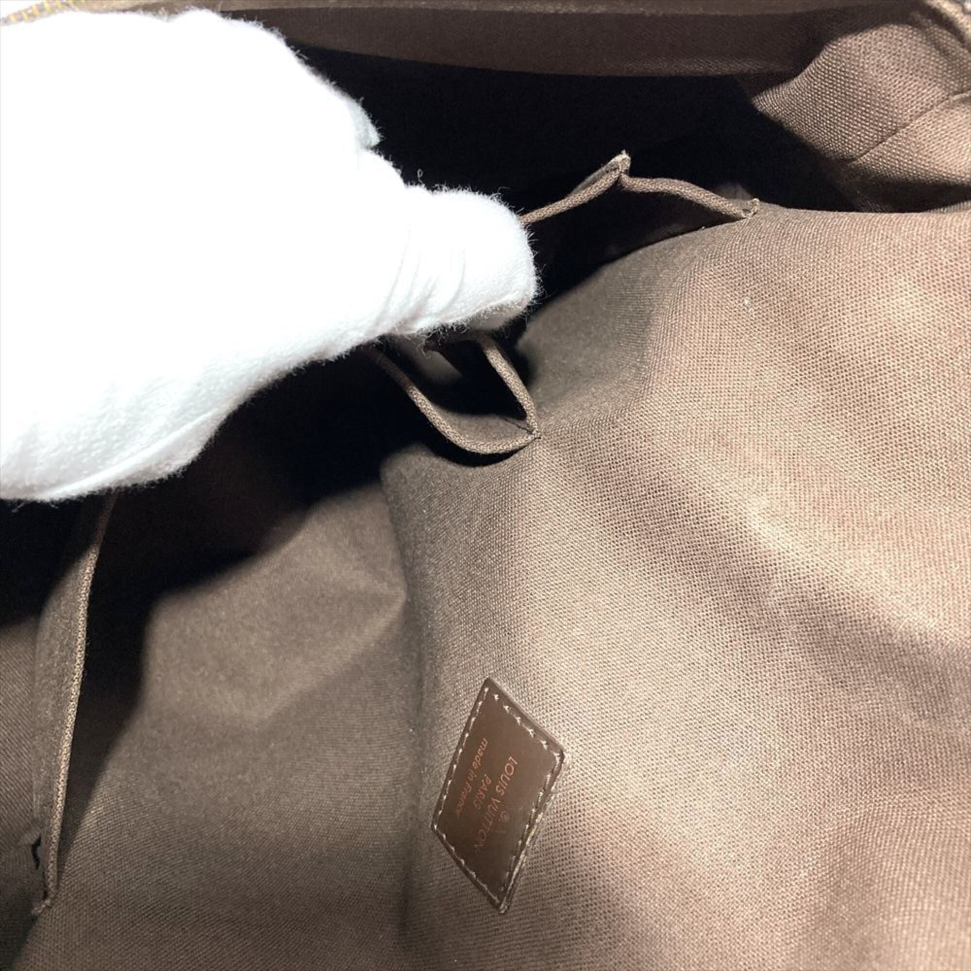 Louis Vuitton Damier Brown Damier Canvas Ebene Damier Canvas Shoulder Bag (Pre-Owned)
