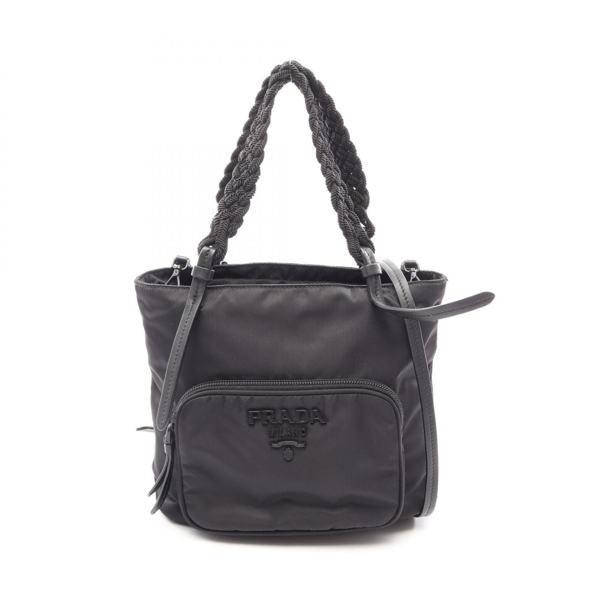 Prada Black Nylon Handbag (Pre-Owned)