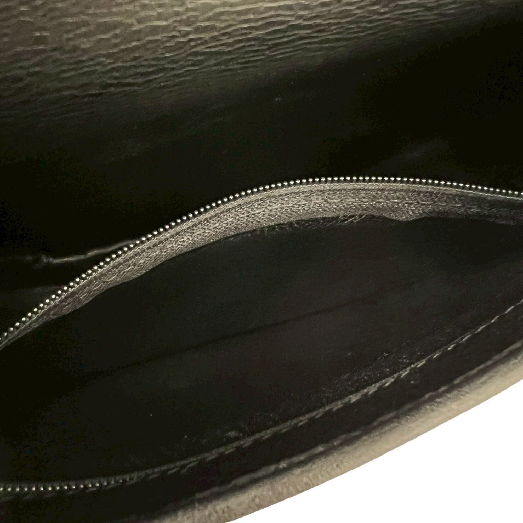 Christian Dior Black Brown Leather Pochette Shoulder Bag (Pre-Owned)