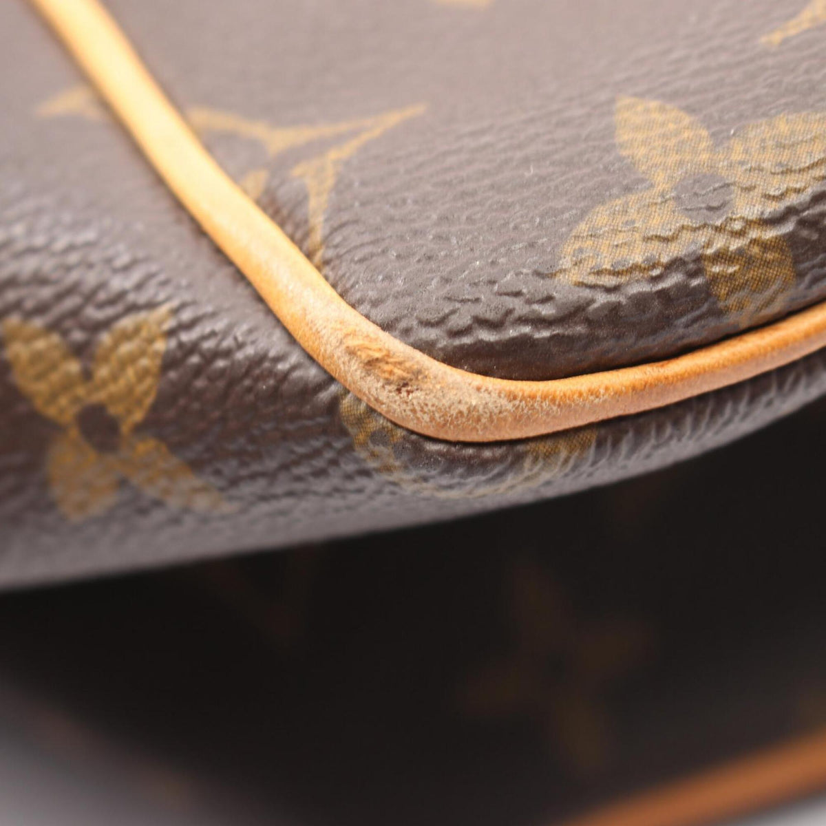 Louis Vuitton Brown Monogram Coated Canvas Leather Handbag (Pre-Owned)