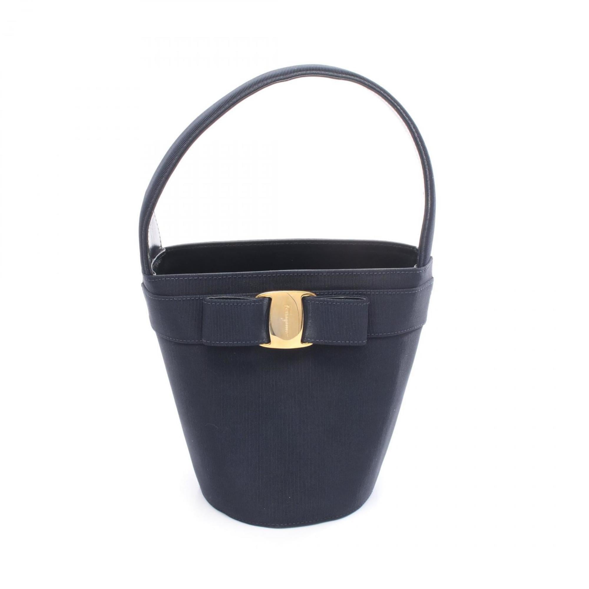Salvatore Ferragamo Black Suede Handbag (Pre-Owned)